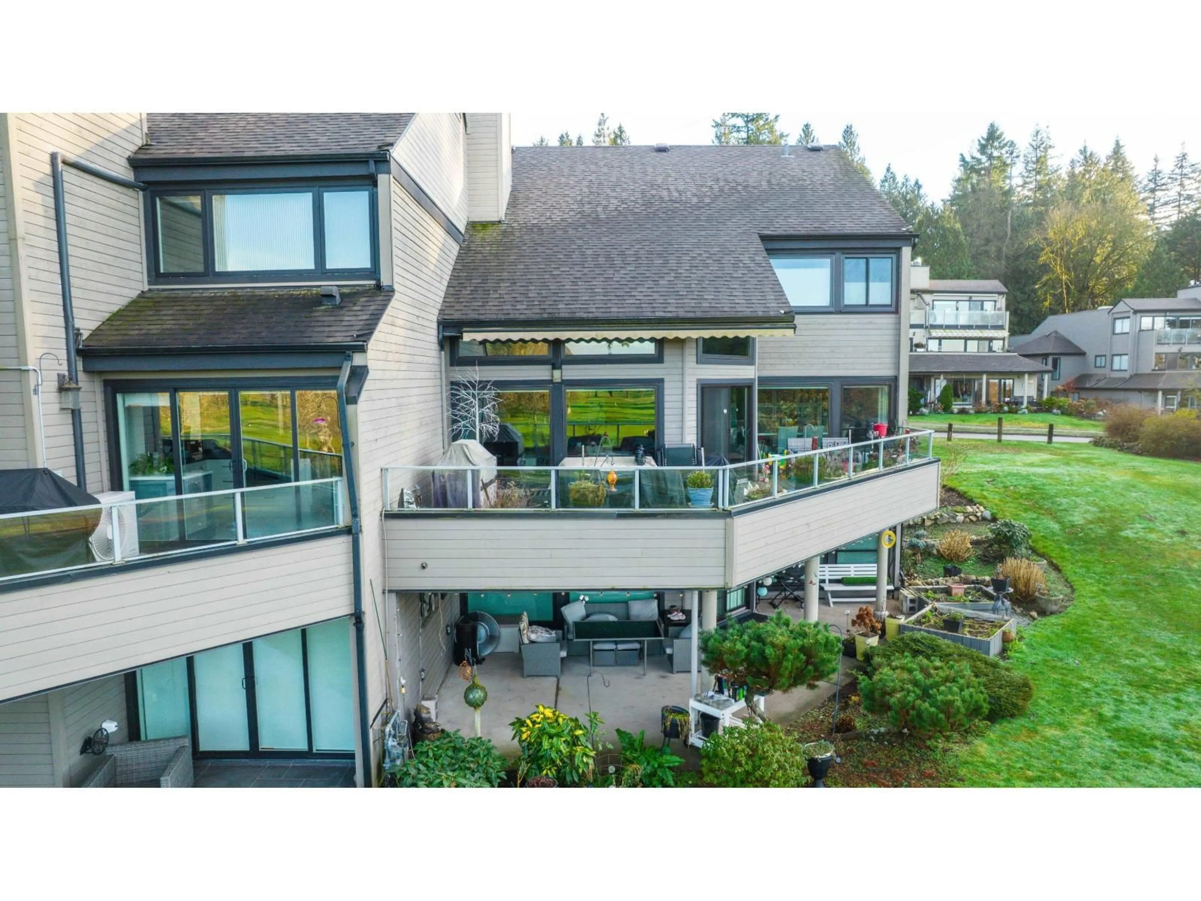 A pic from outside/outdoor area/front of a property/back of a property/a pic from drone, mountain view for 3603 NICO WYND DRIVE, Surrey British Columbia V4P1J1