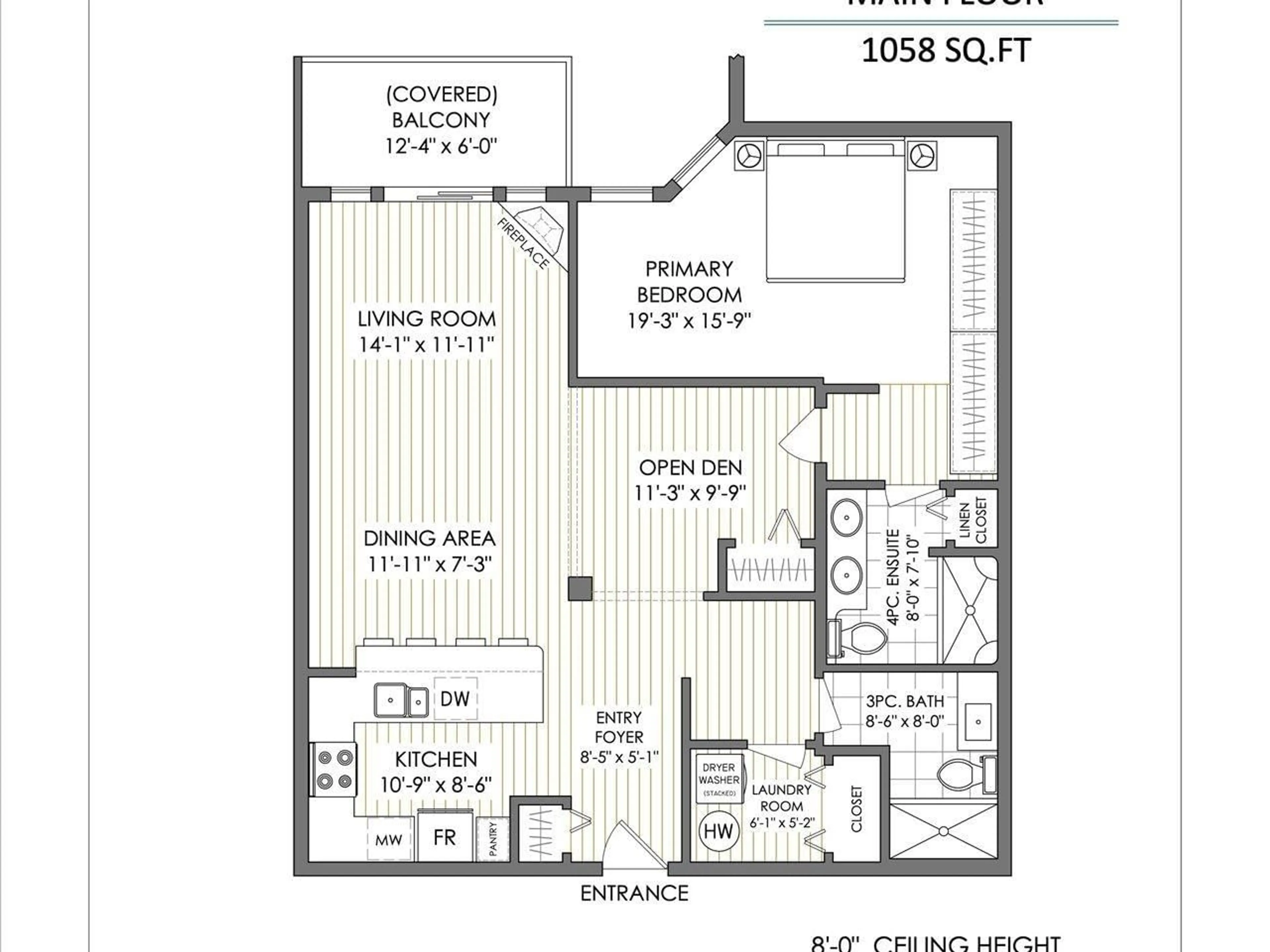 Floor plan for 406 - 15621 MARINE DRIVE, White Rock British Columbia V4B1E1