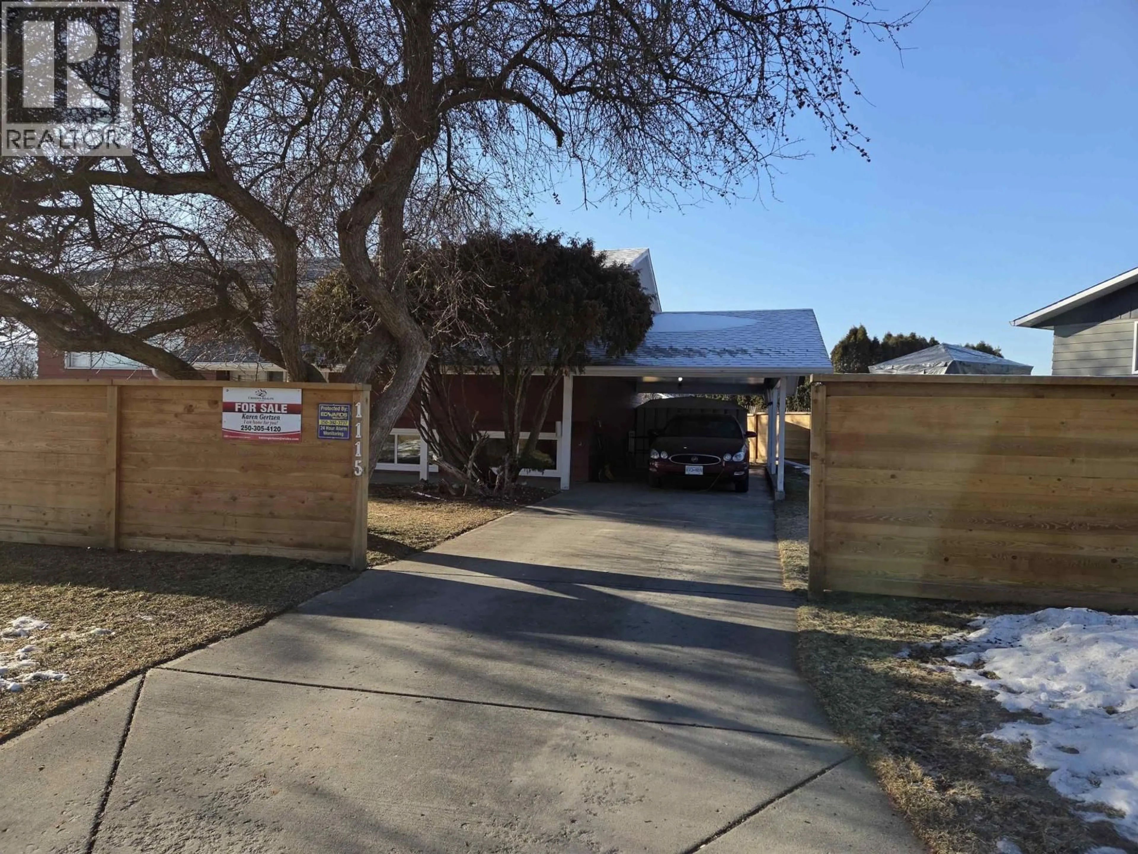 A pic from outside/outdoor area/front of a property/back of a property/a pic from drone, street for 1115 LATIN AVENUE, Williams Lake British Columbia V2G2K1