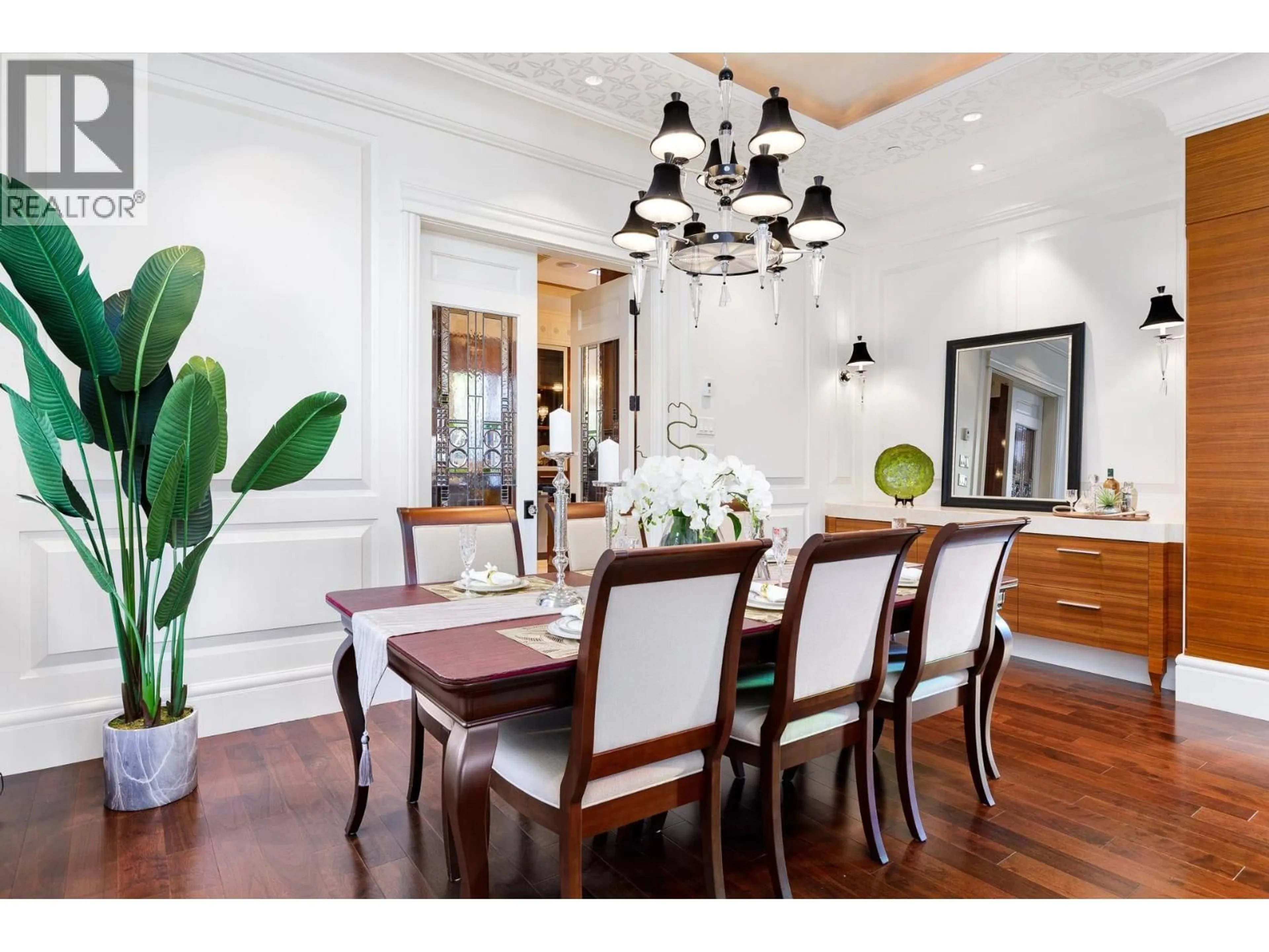 Dining room, wood/laminate floor for 5826 ANGUS DRIVE, Vancouver British Columbia V6M3N8