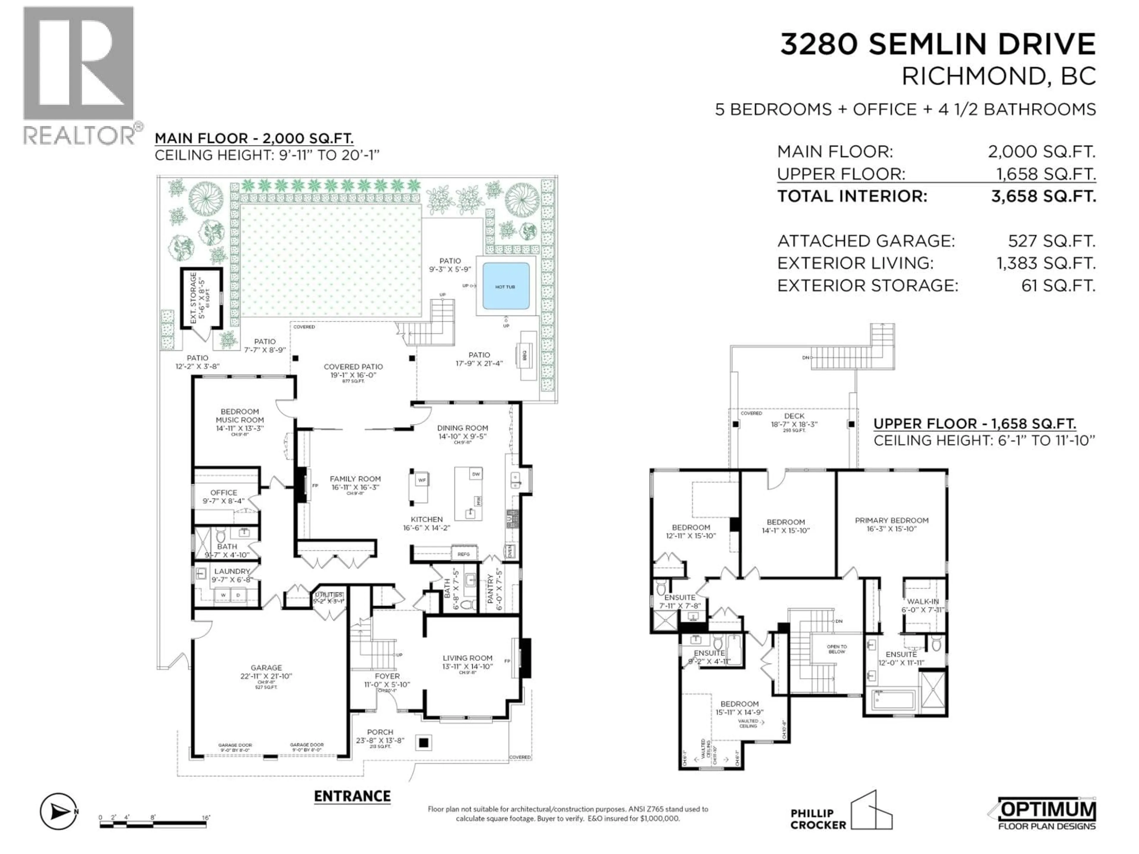 Floor plan for 3280 SEMLIN DRIVE, Richmond British Columbia V7C5V5