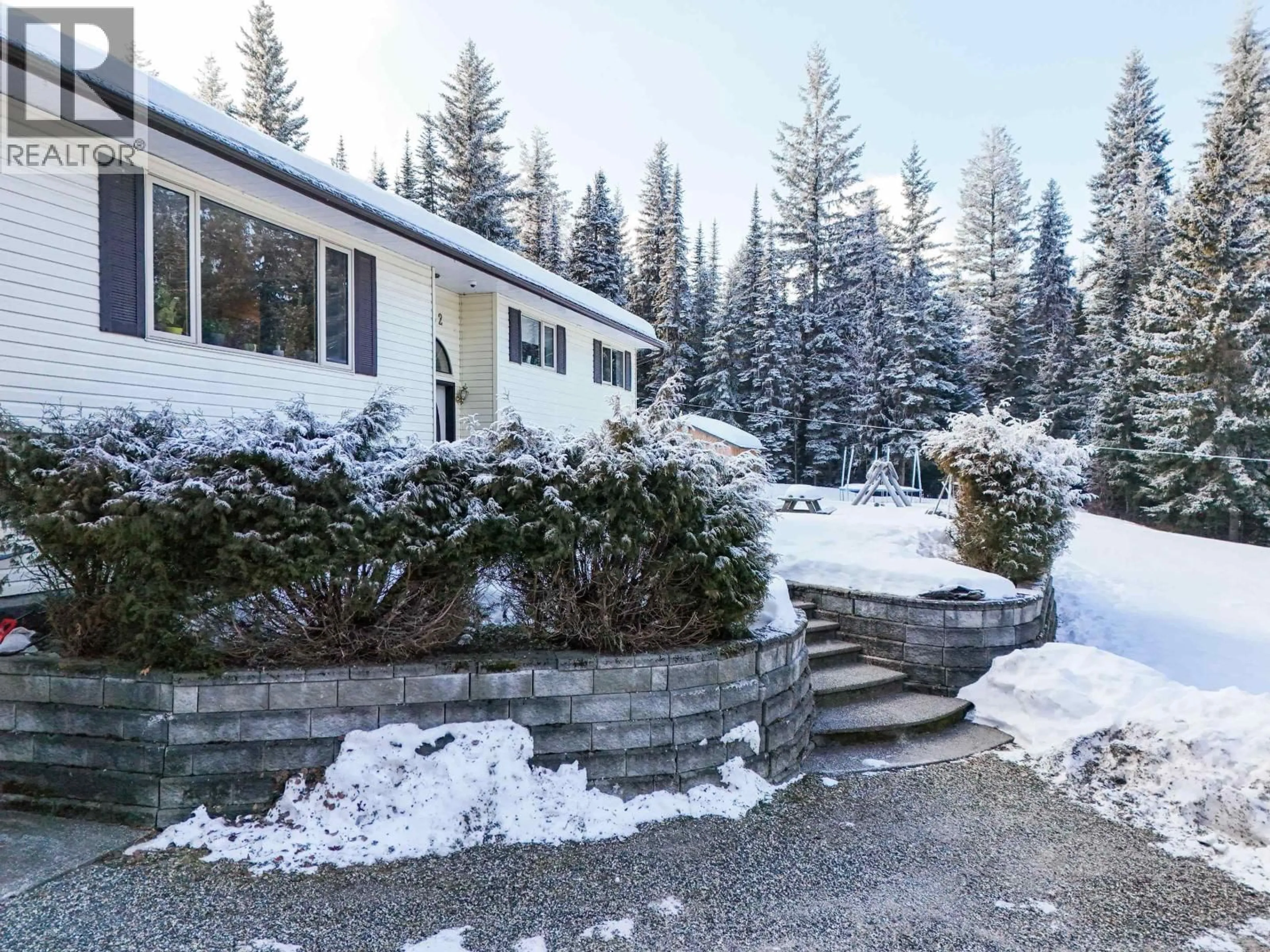 A pic from outside/outdoor area/front of a property/back of a property/a pic from drone, mountain view for 1282 OMEGA ROAD, Quesnel British Columbia V2J6V1