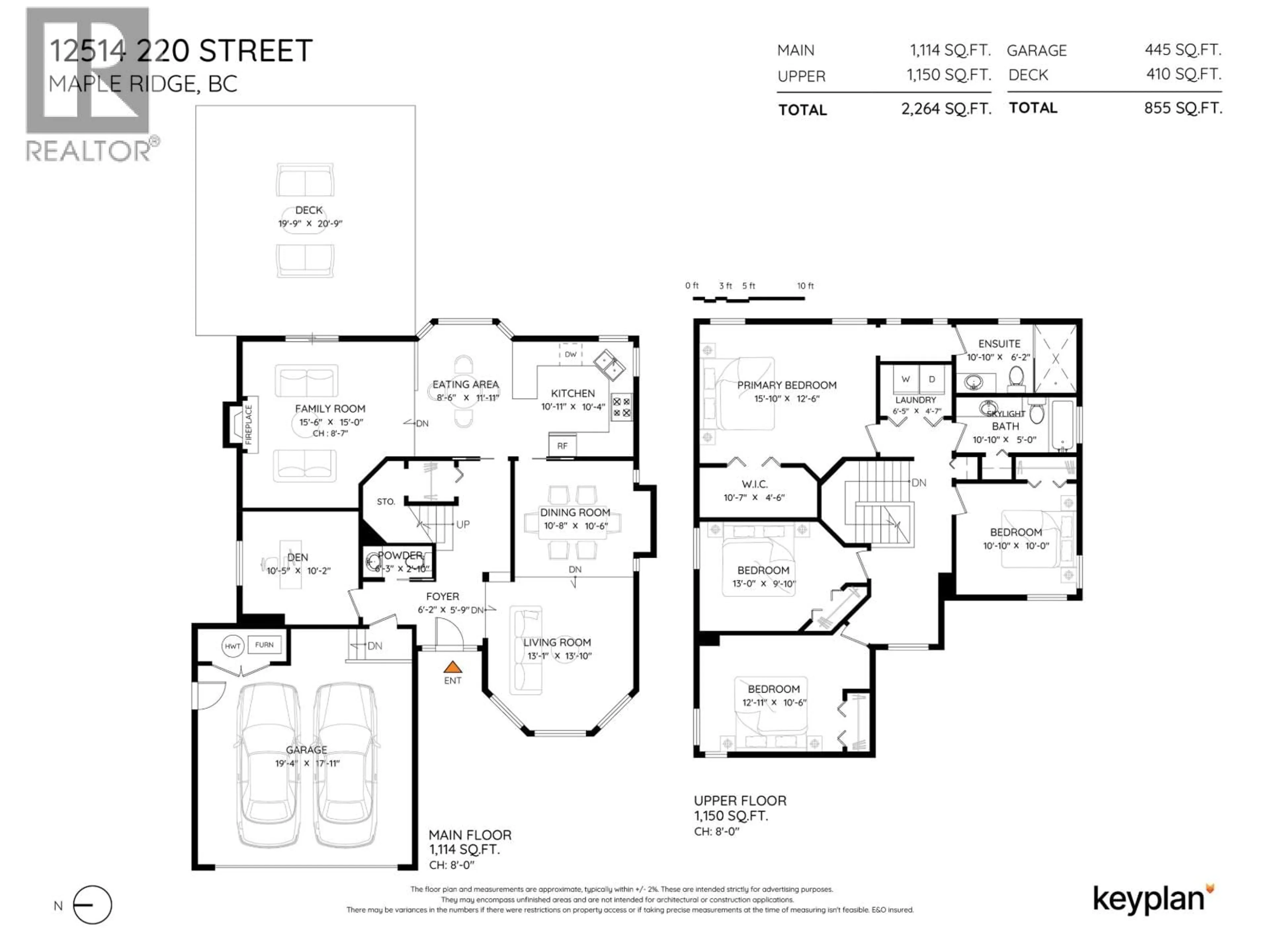Floor plan for 12514 220 STREET, Maple Ridge British Columbia V2X0V6