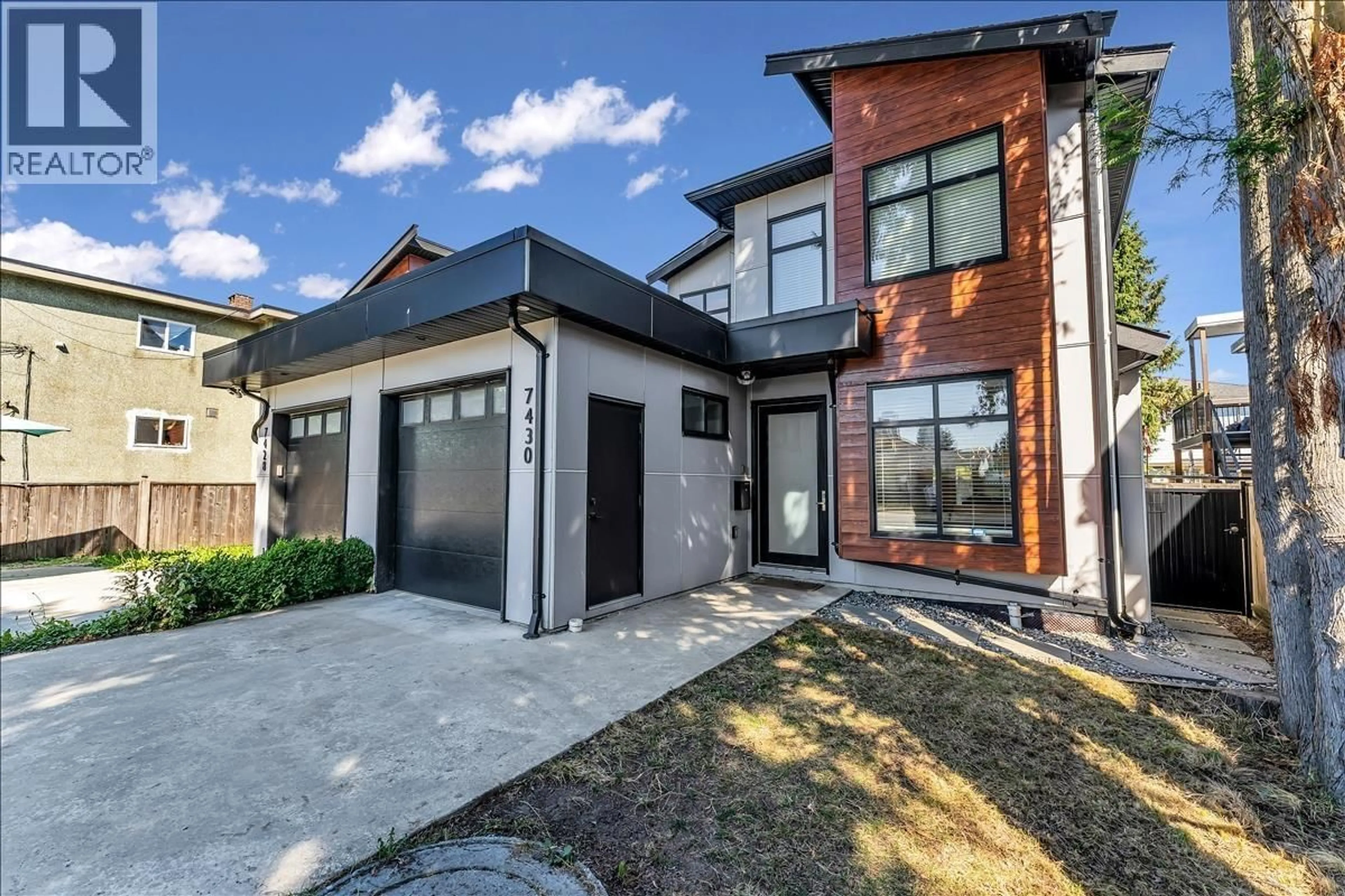 Home with brick exterior material, street for 7430 CANADA WAY, Burnaby British Columbia V3N3J6