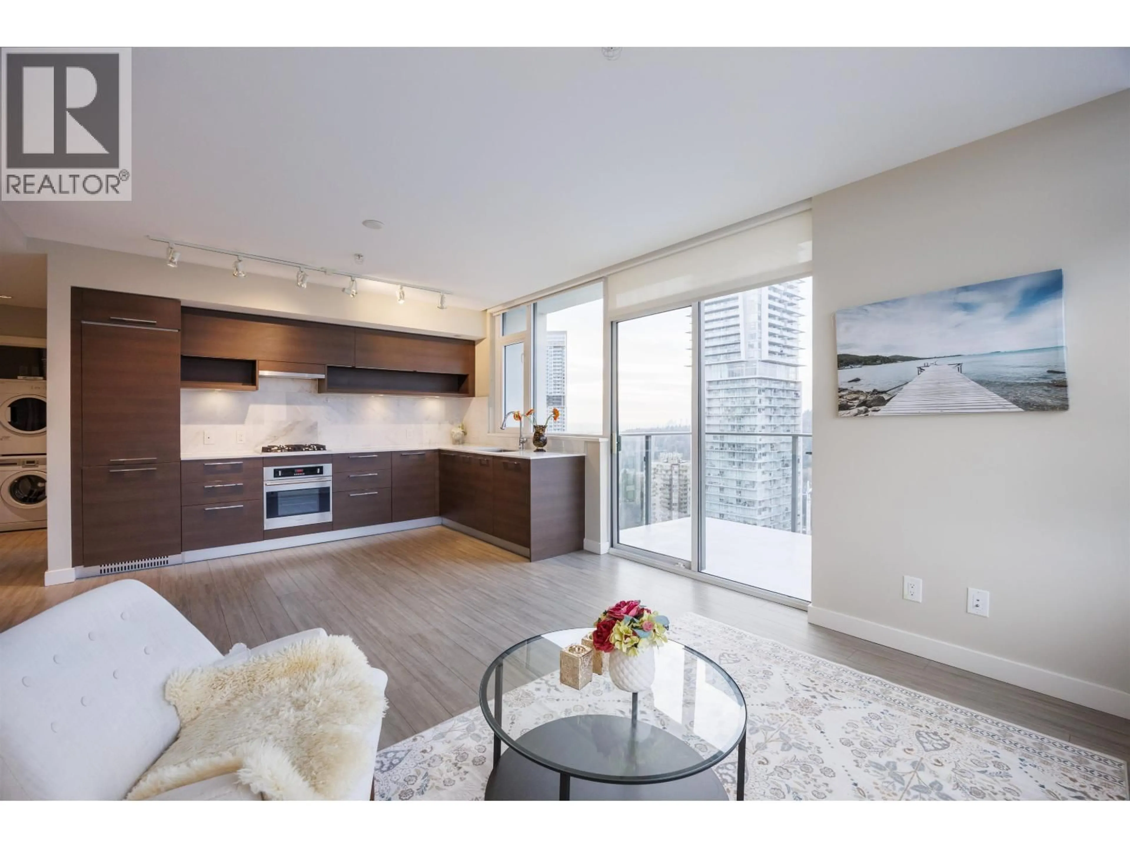 Living room with furniture, unknown for 2804 - 570 EMERSON STREET, Coquitlam British Columbia V3J0G3