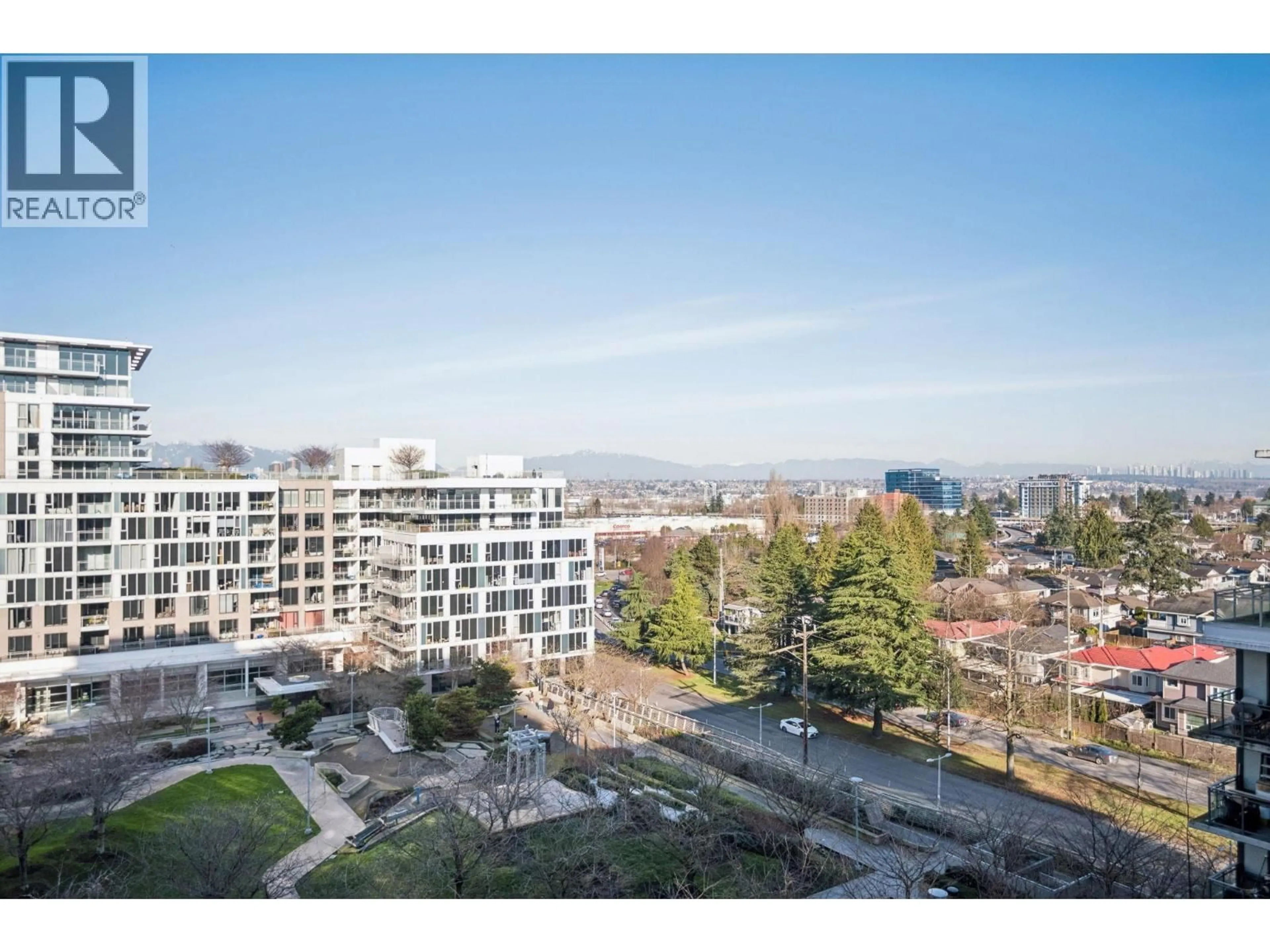 A pic from outside/outdoor area/front of a property/back of a property/a pic from drone, city buildings view from balcony for 1102 - 3300 KETCHESON ROAD, Richmond British Columbia V6X0S5