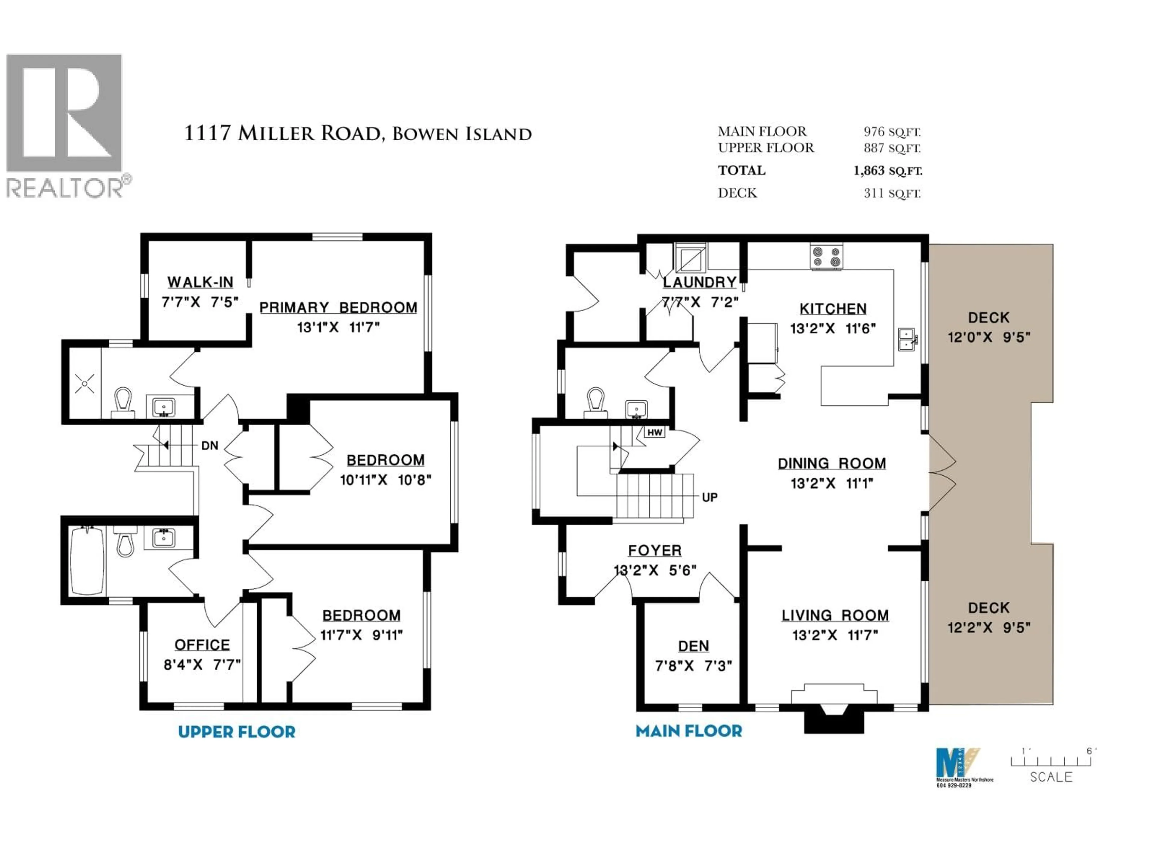 Floor plan for 1117 MILLER ROAD, Bowen Island British Columbia V0N1G1