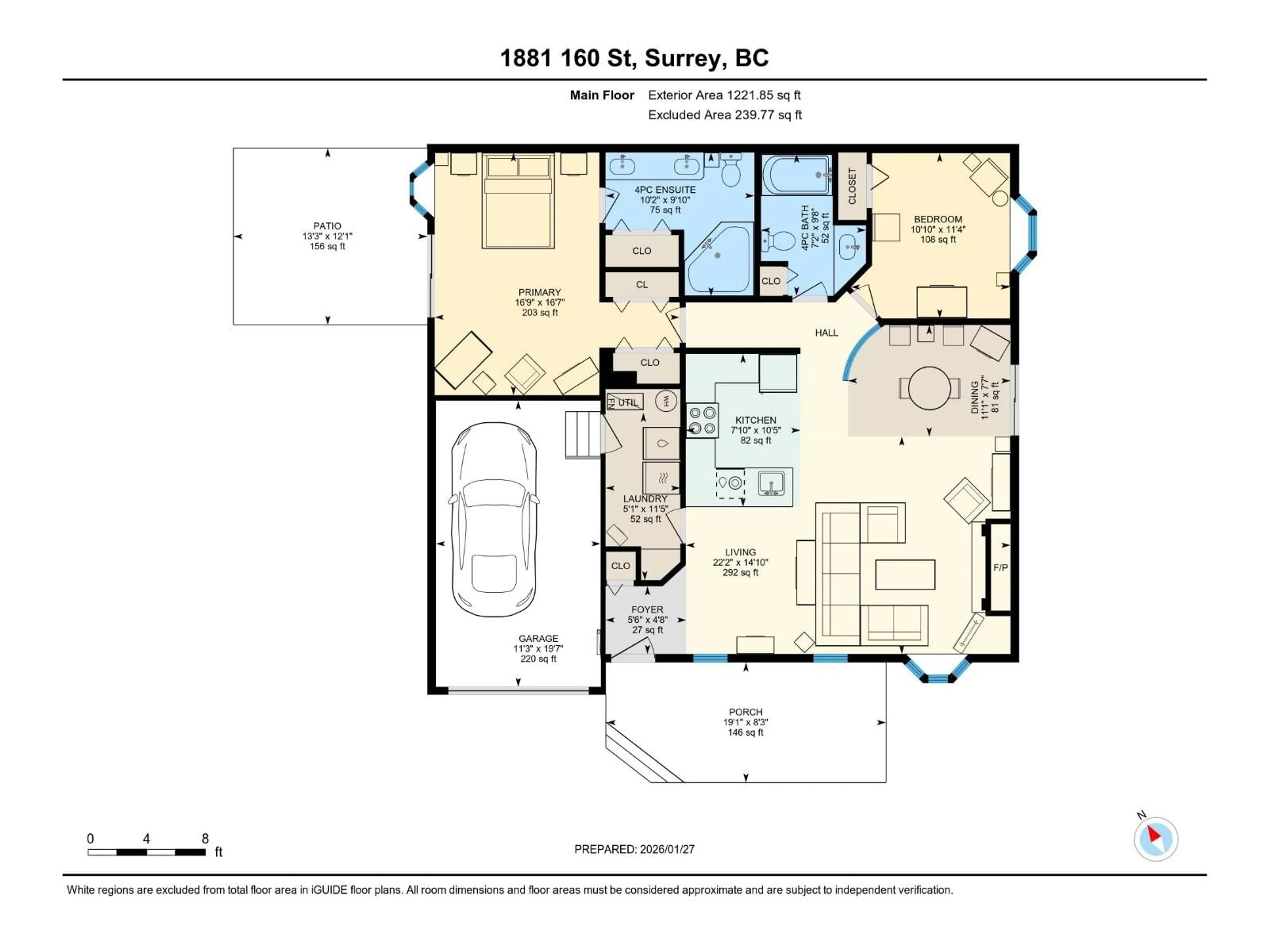 Floor plan for 1881 160 STREET, Surrey British Columbia V4A4X5