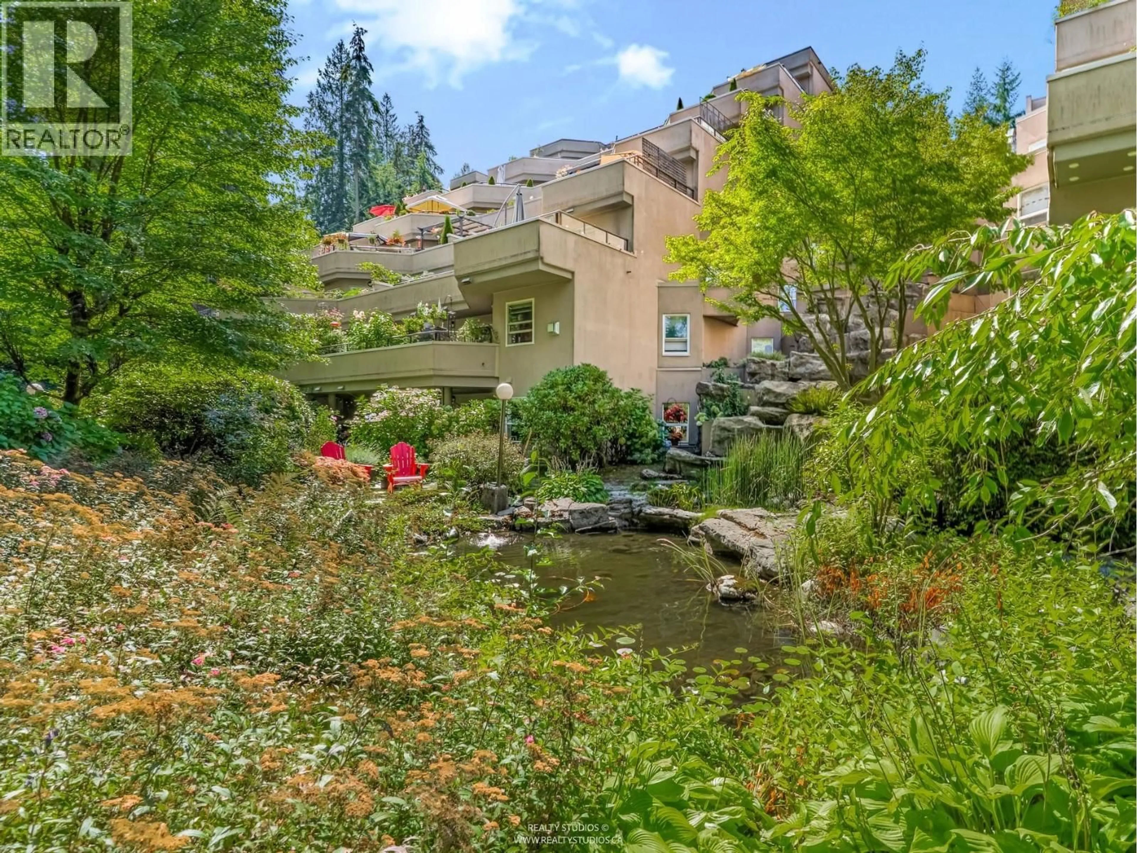 Patio, water/lake/river/ocean view for 305 - 1500 OSTLER COURT, North Vancouver British Columbia V7G2S2