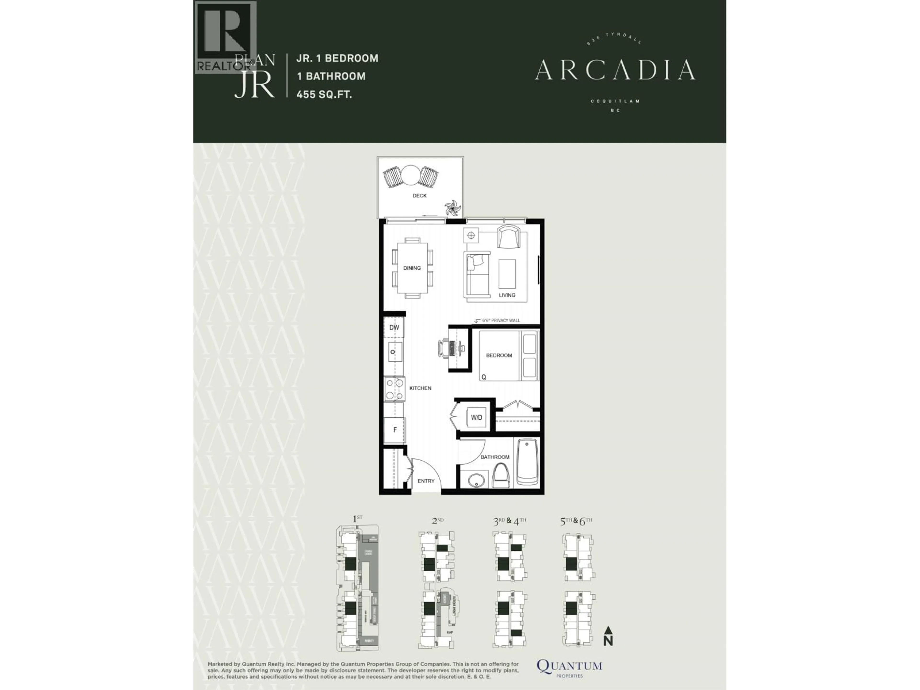 Floor plan for 102 - 636 TYNDALL STREET, Coquitlam British Columbia V3J3S8