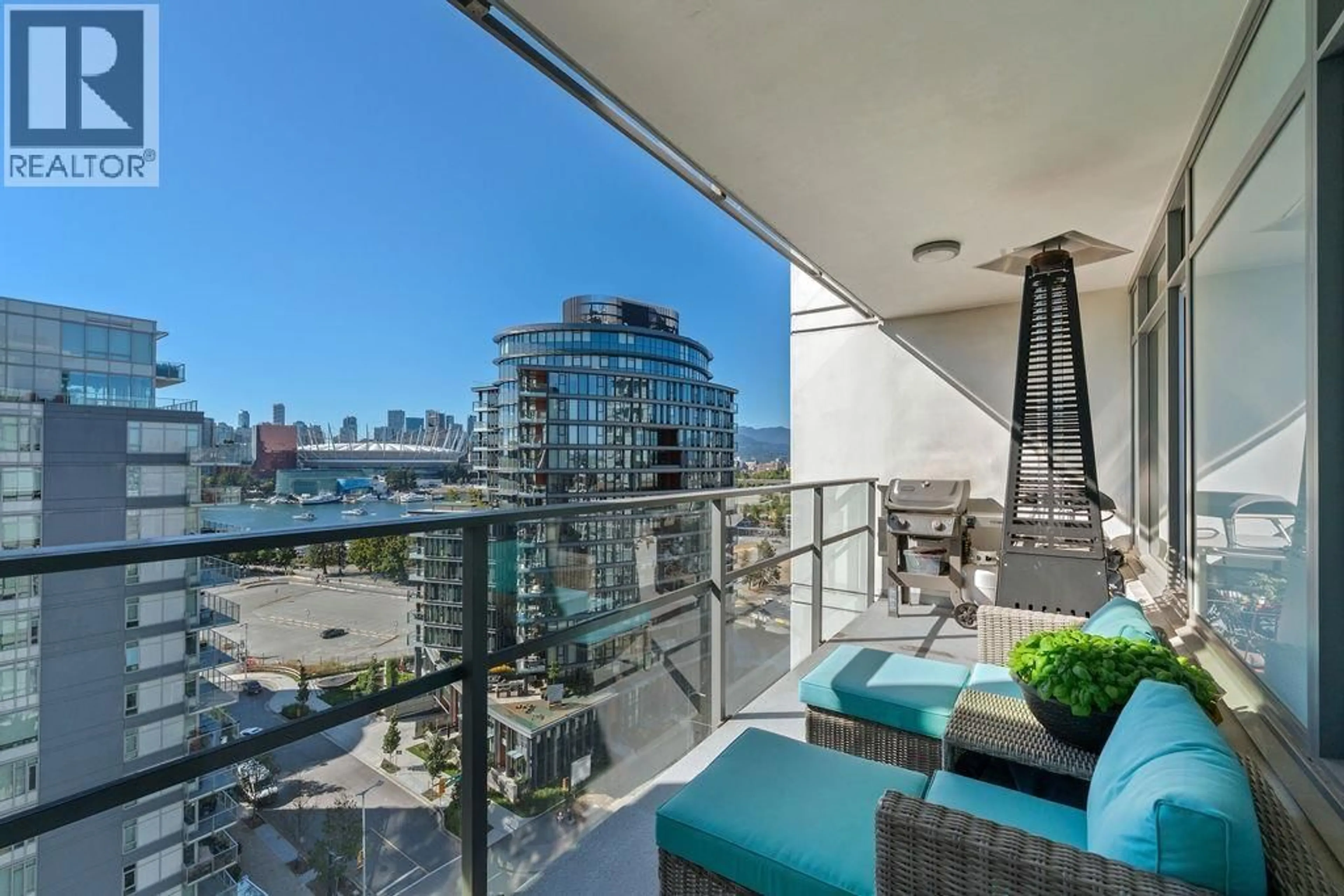 Balcony in the apartment, city buildings view from balcony for 110 SWITCHMEN STREET, Vancouver British Columbia V6A0C6