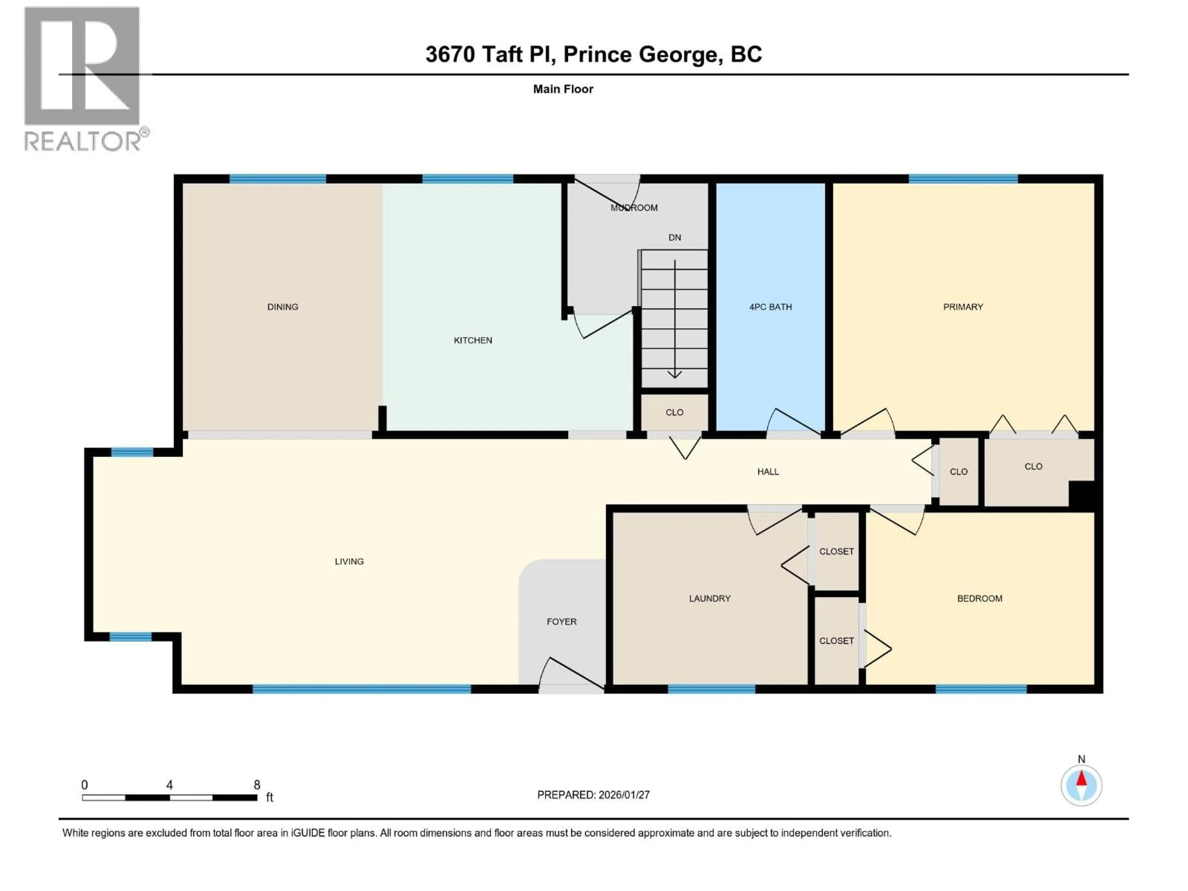 Floor plan for 3670 TAFT PLACE, Prince George British Columbia V2K3E3