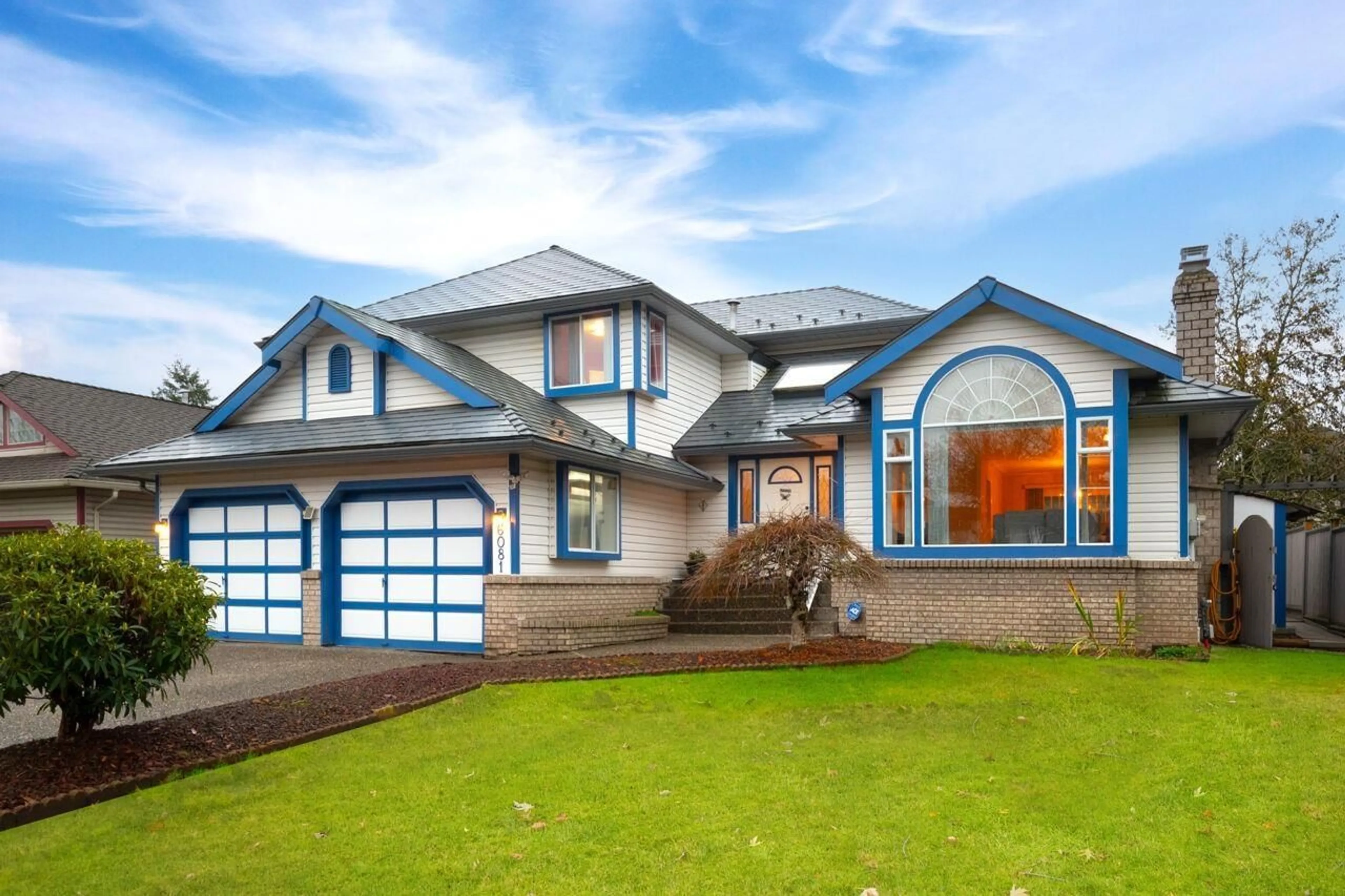 Home with vinyl exterior material, street for 6081 185B STREET, Surrey British Columbia V3S7P6