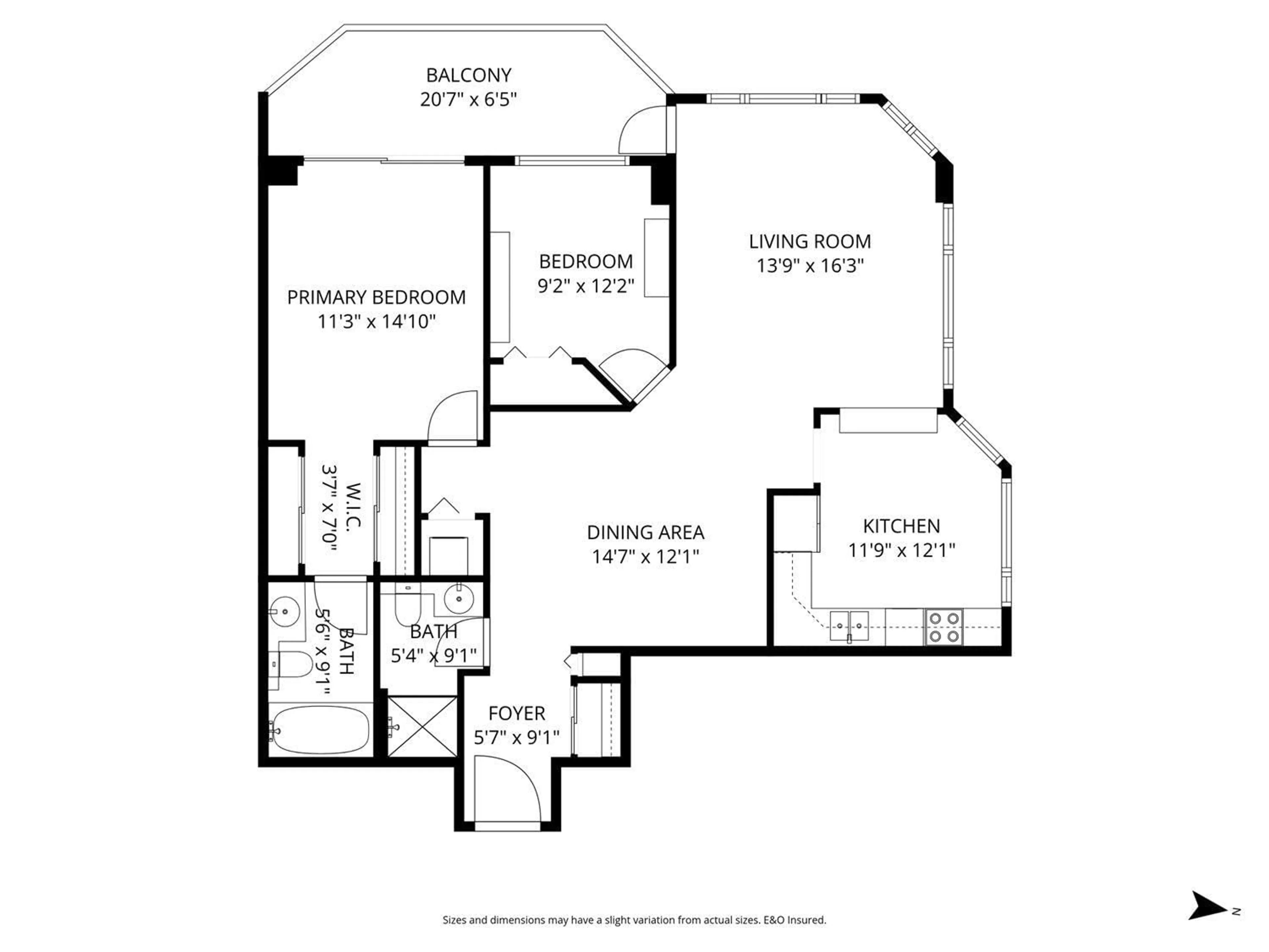Floor plan for 701 - 3170 GLADWIN ROAD, Abbotsford British Columbia V2T5T5