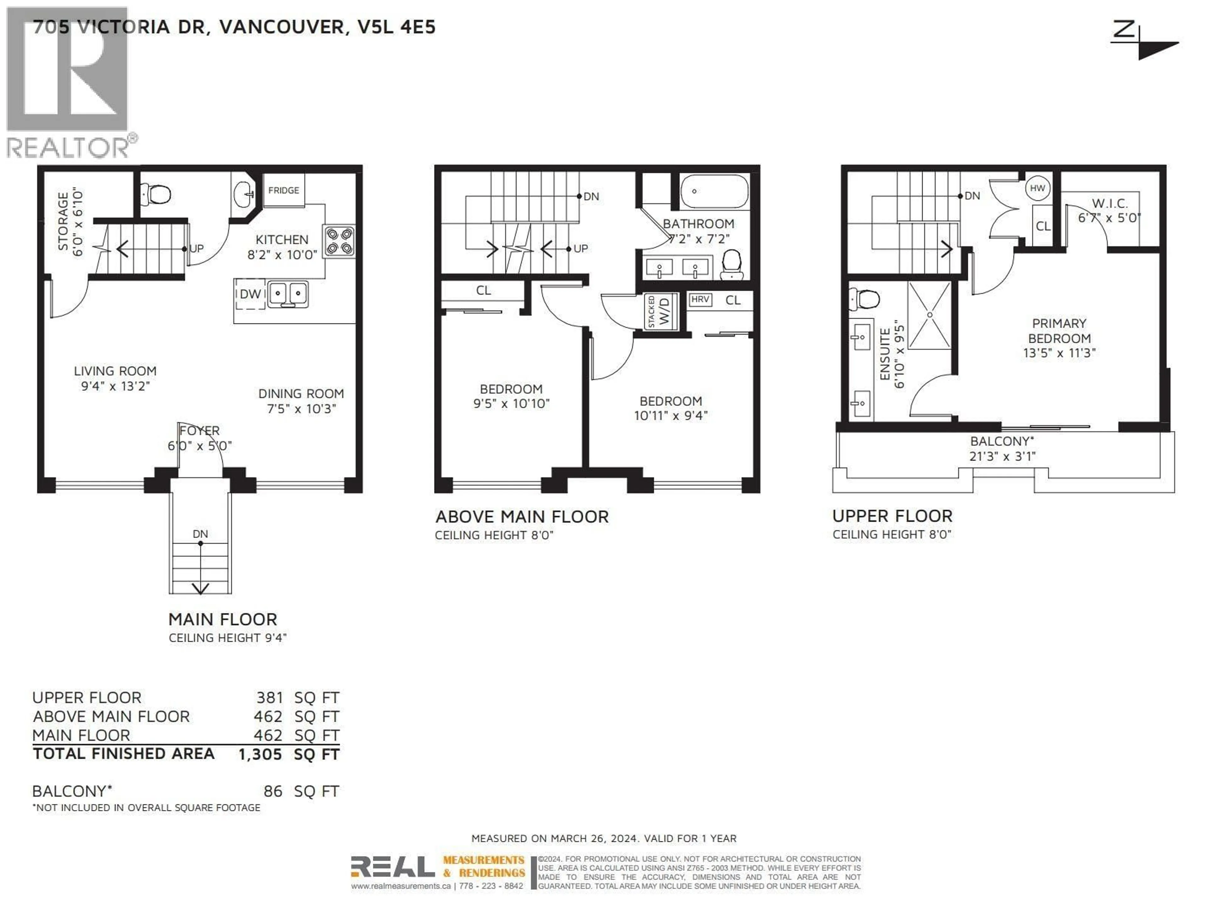 Floor plan for 705 VICTORIA DRIVE, Vancouver British Columbia V5L4E5