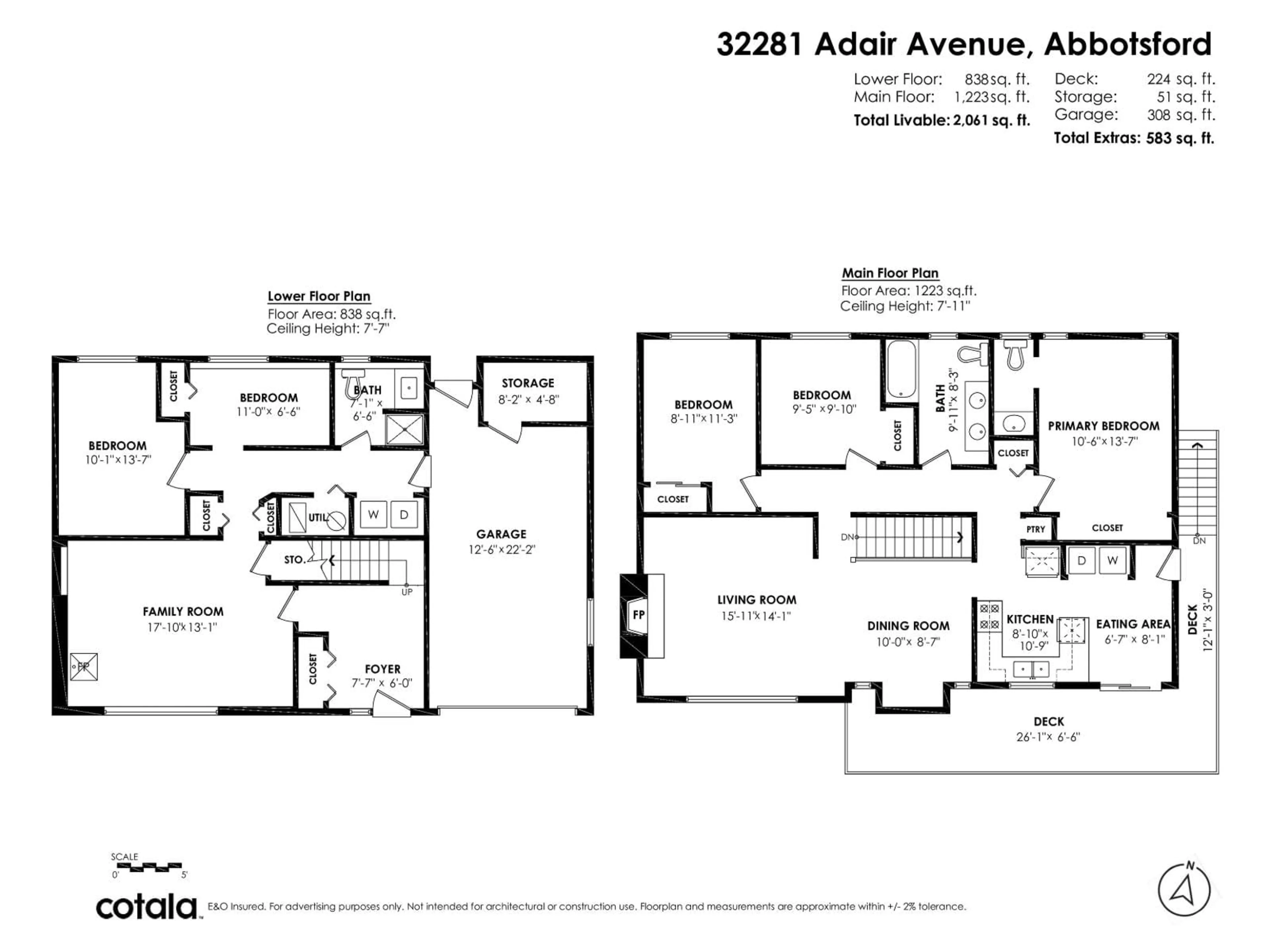 Floor plan for 32281 ADAIR AVENUE, Abbotsford British Columbia V2T4L7