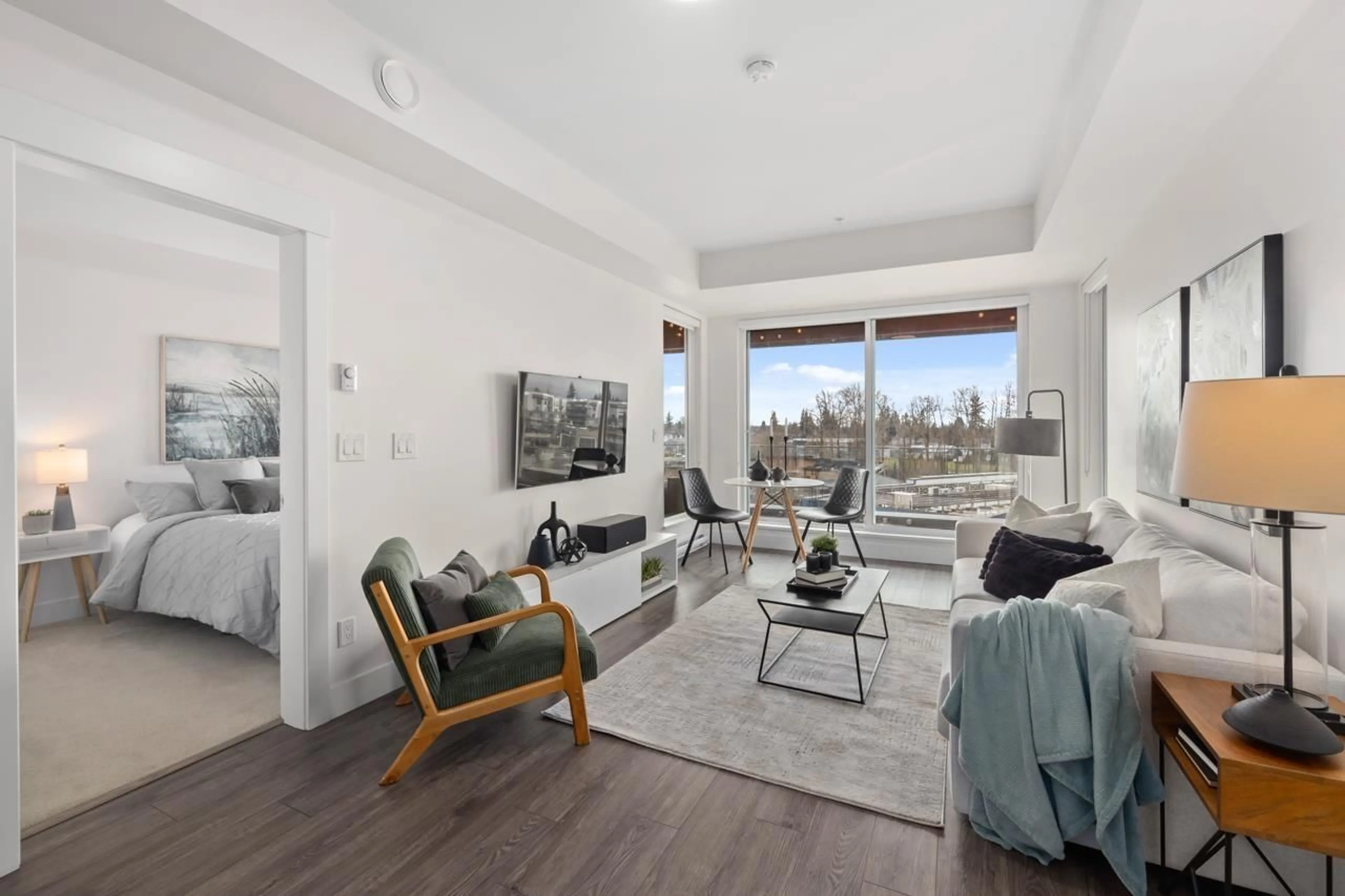 Living room with furniture, unknown for A411 - 20727 WILLOUGHBY TOWN CENTRE DRIVE, Langley British Columbia V2Y3N1