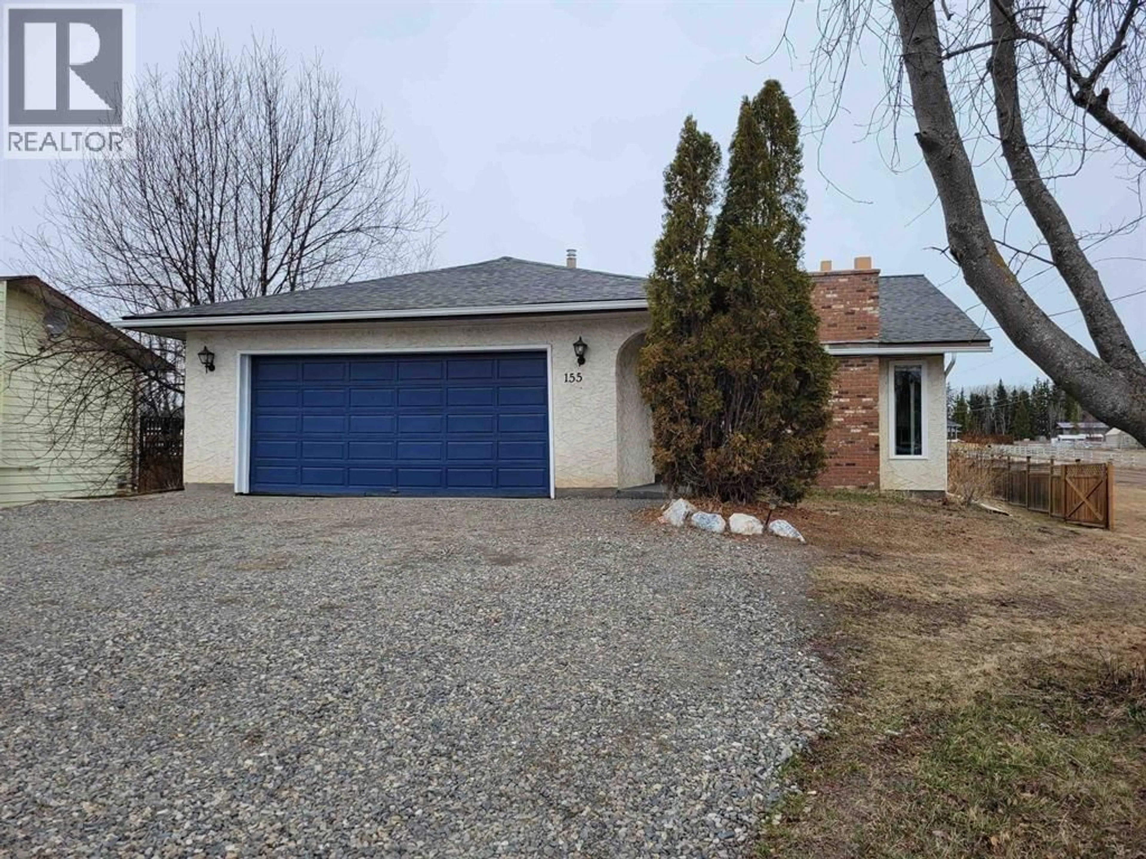 A pic from outside/outdoor area/front of a property/back of a property/a pic from drone, street for 155 VANDERVIEW DRIVE, Vanderhoof British Columbia V0J3A2