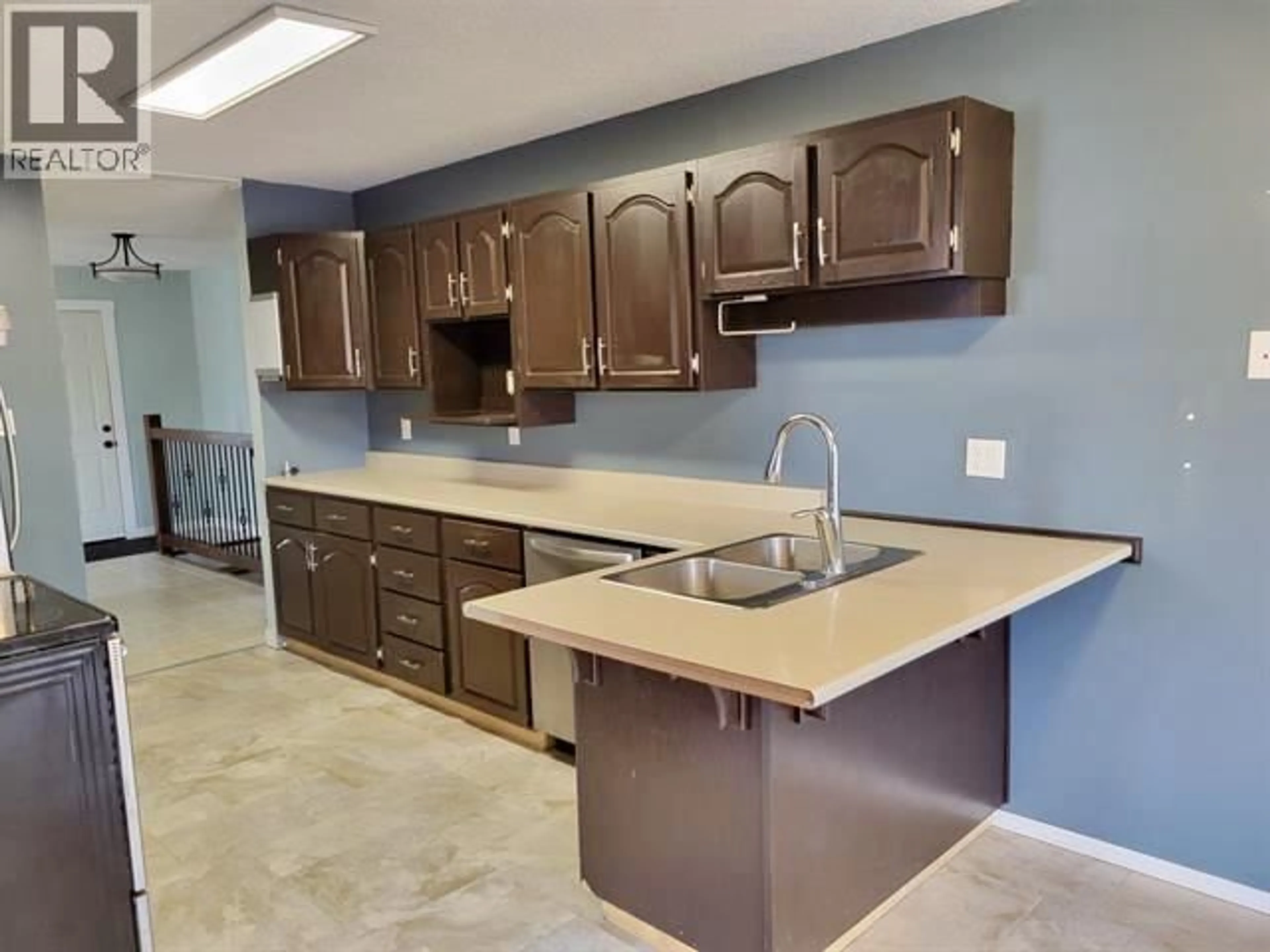Open concept kitchen, ceramic/tile floor for 155 VANDERVIEW DRIVE, Vanderhoof British Columbia V0J3A2