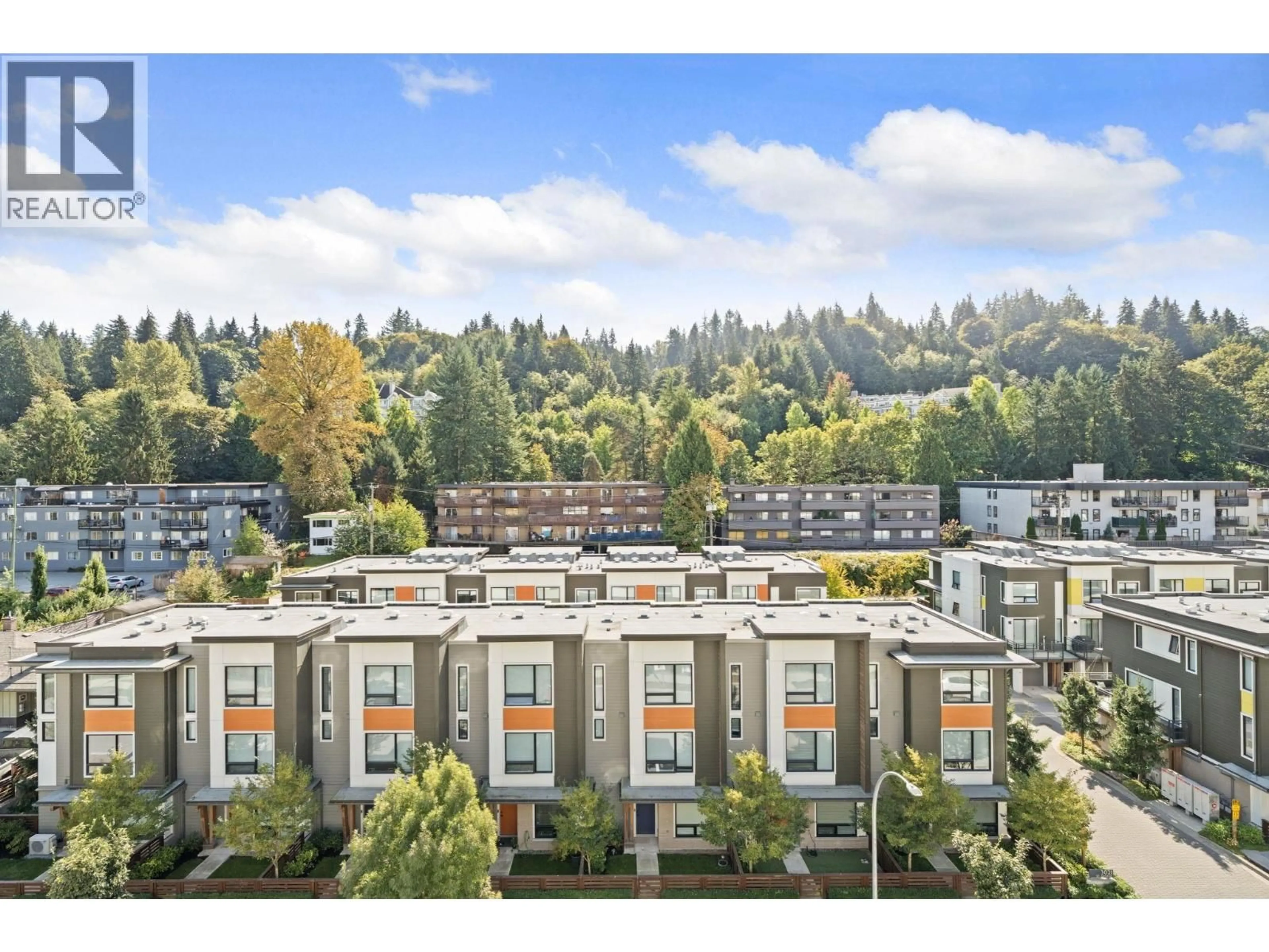 A pic from outside/outdoor area/front of a property/back of a property/a pic from drone, unknown for 605 - 3038 ST GEORGE STREET, Port Moody British Columbia V3H0L3