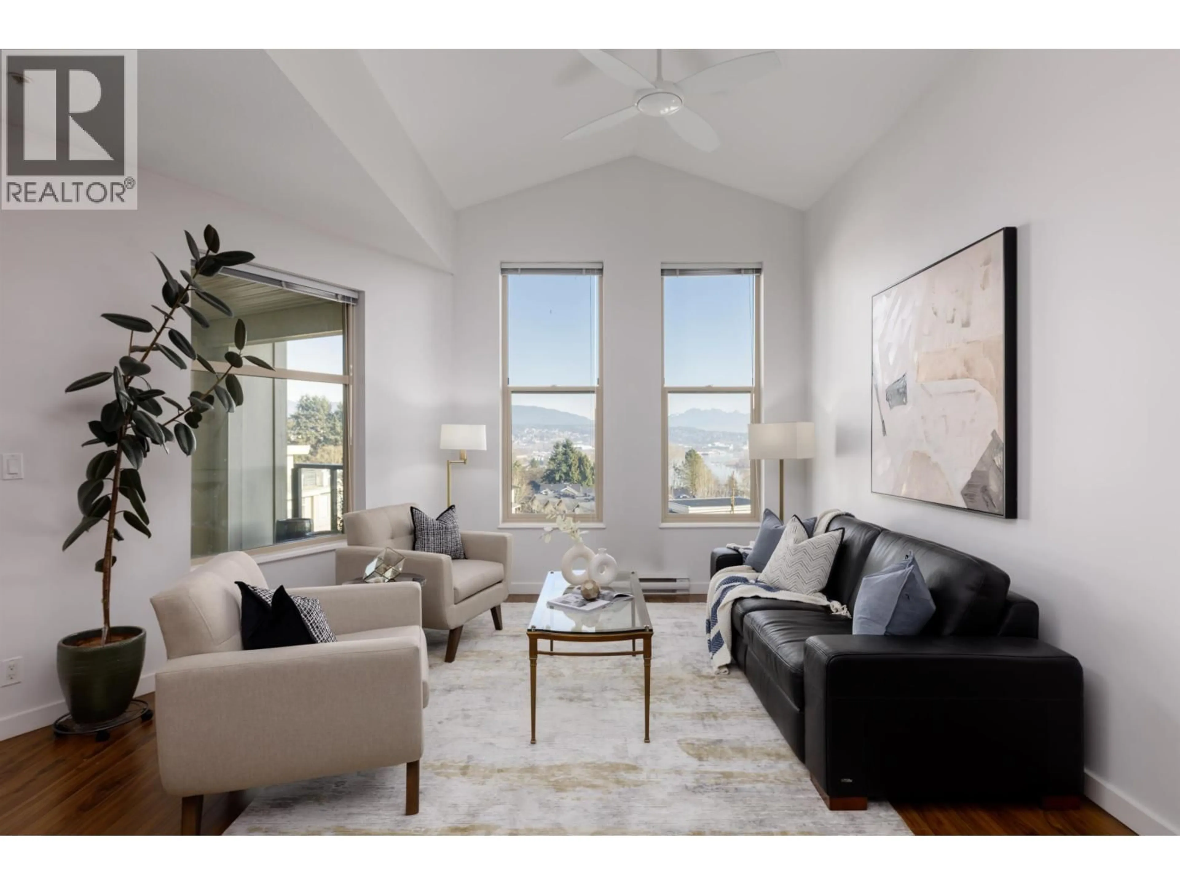 Living room with furniture, unknown for 404 - 265 ROSS DRIVE, New Westminster British Columbia V3L0C8