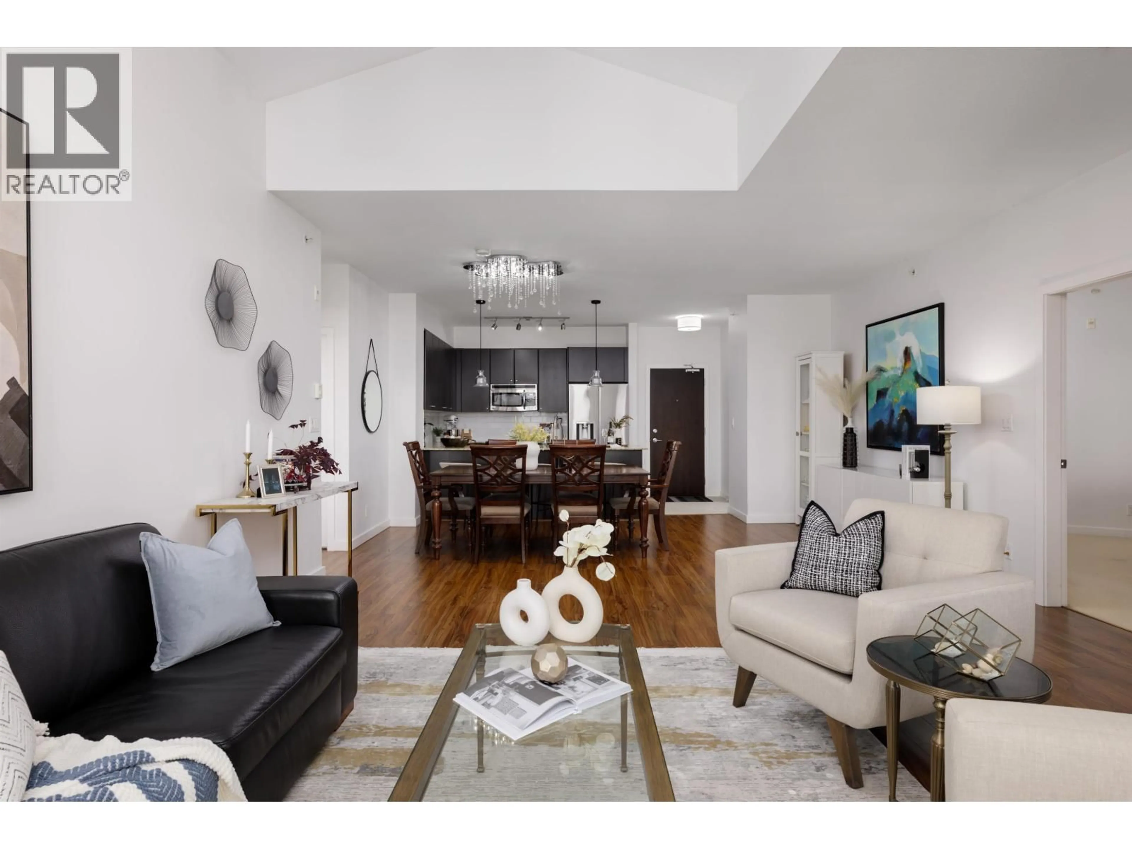 Living room with furniture, unknown for 404 - 265 ROSS DRIVE, New Westminster British Columbia V3L0C8