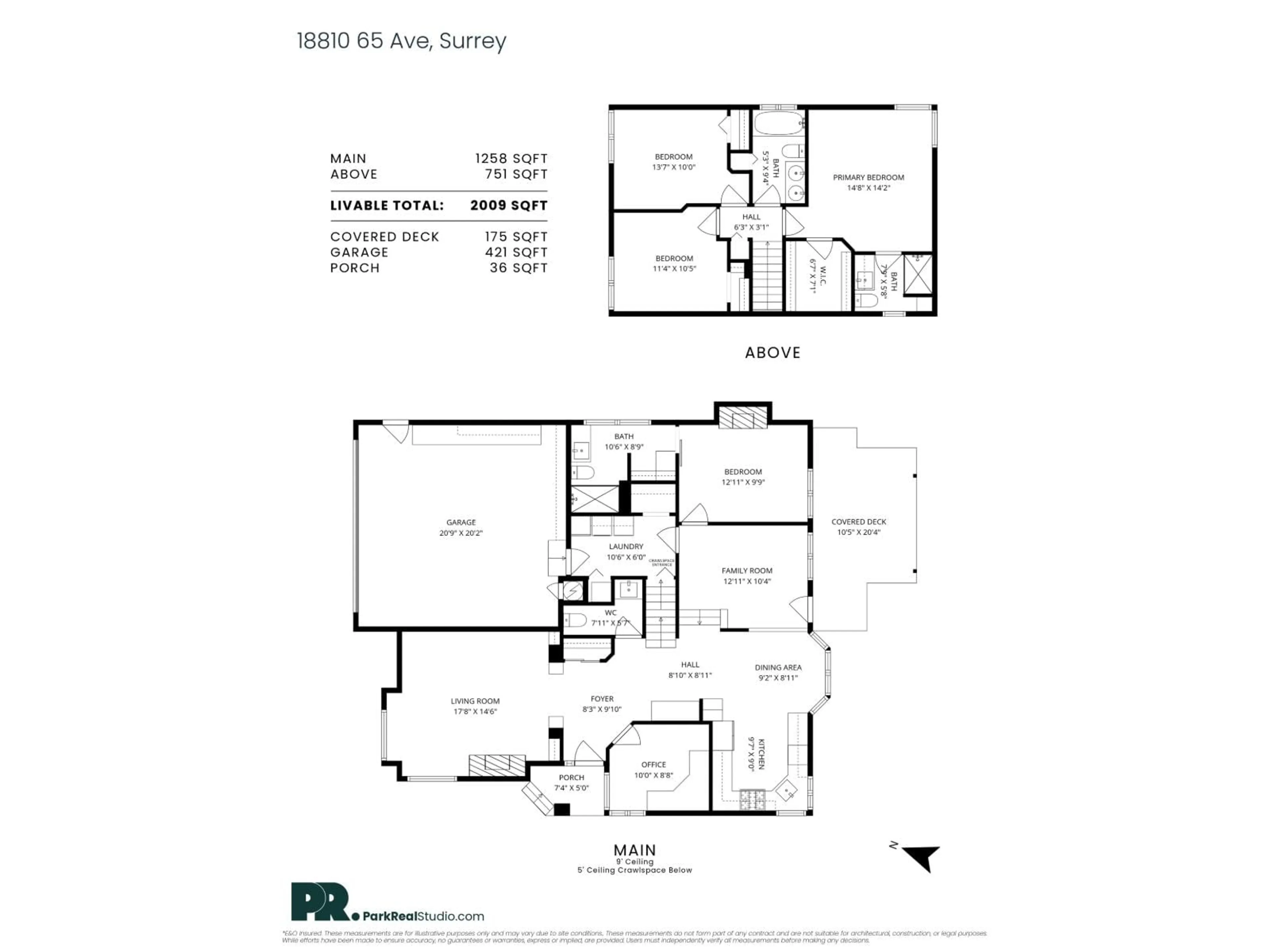 Floor plan for 18810 65 AVENUE, Surrey British Columbia V3S8V1