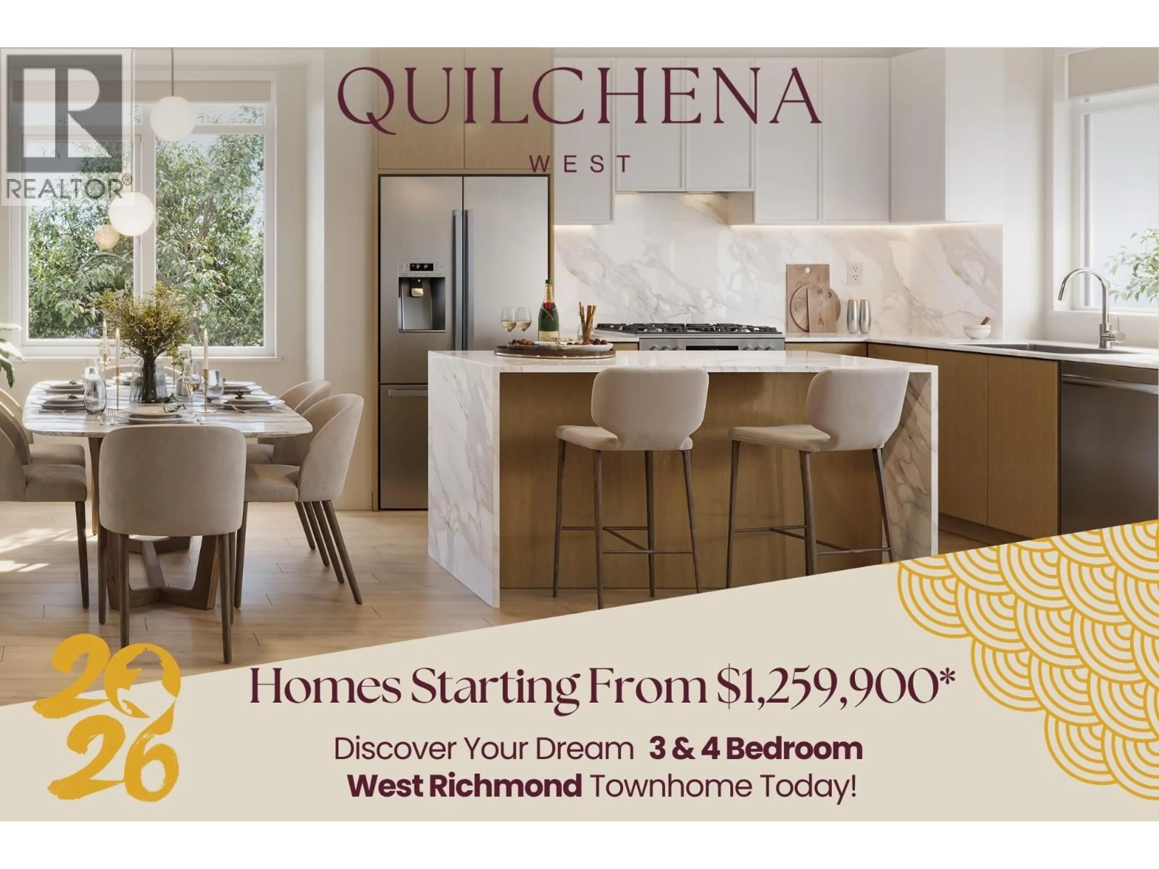 Open concept kitchen, wood/laminate floor for 100 - 3888 MORESBY DRIVE, Richmond British Columbia V7C4G6