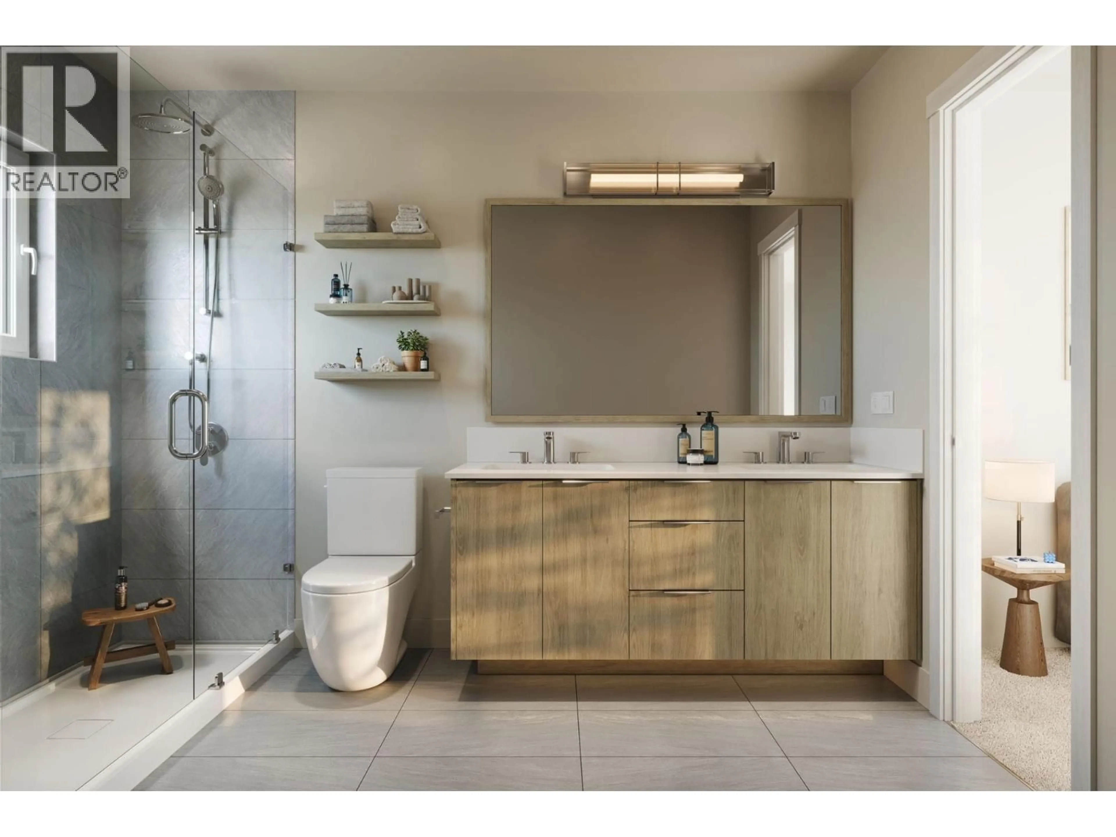 Contemporary bathroom, ceramic/tile floor for 100 - 3888 MORESBY DRIVE, Richmond British Columbia V7C4G6