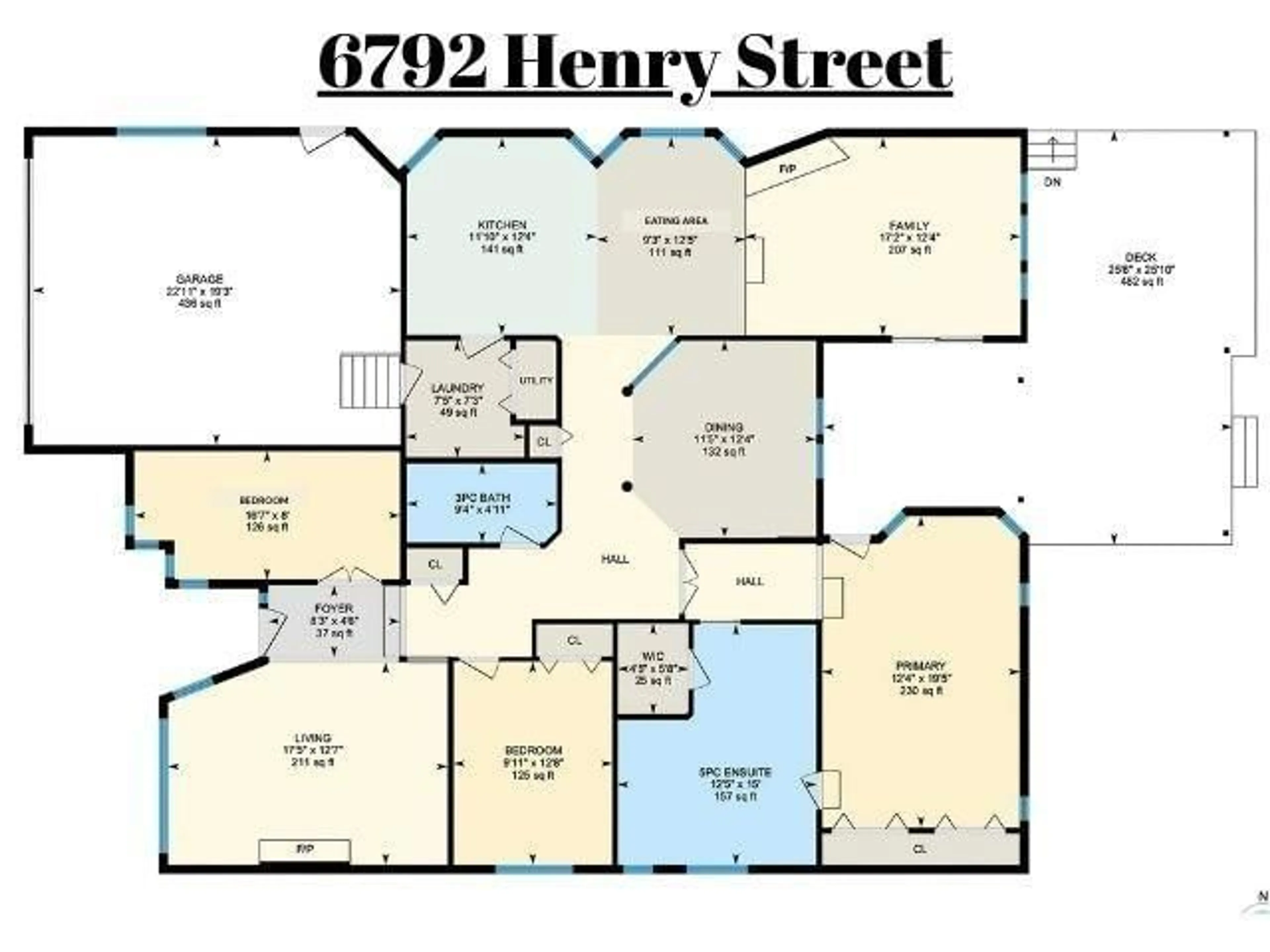 Floor plan for 6792 HENRY STREET, Chilliwack British Columbia V2R2W1