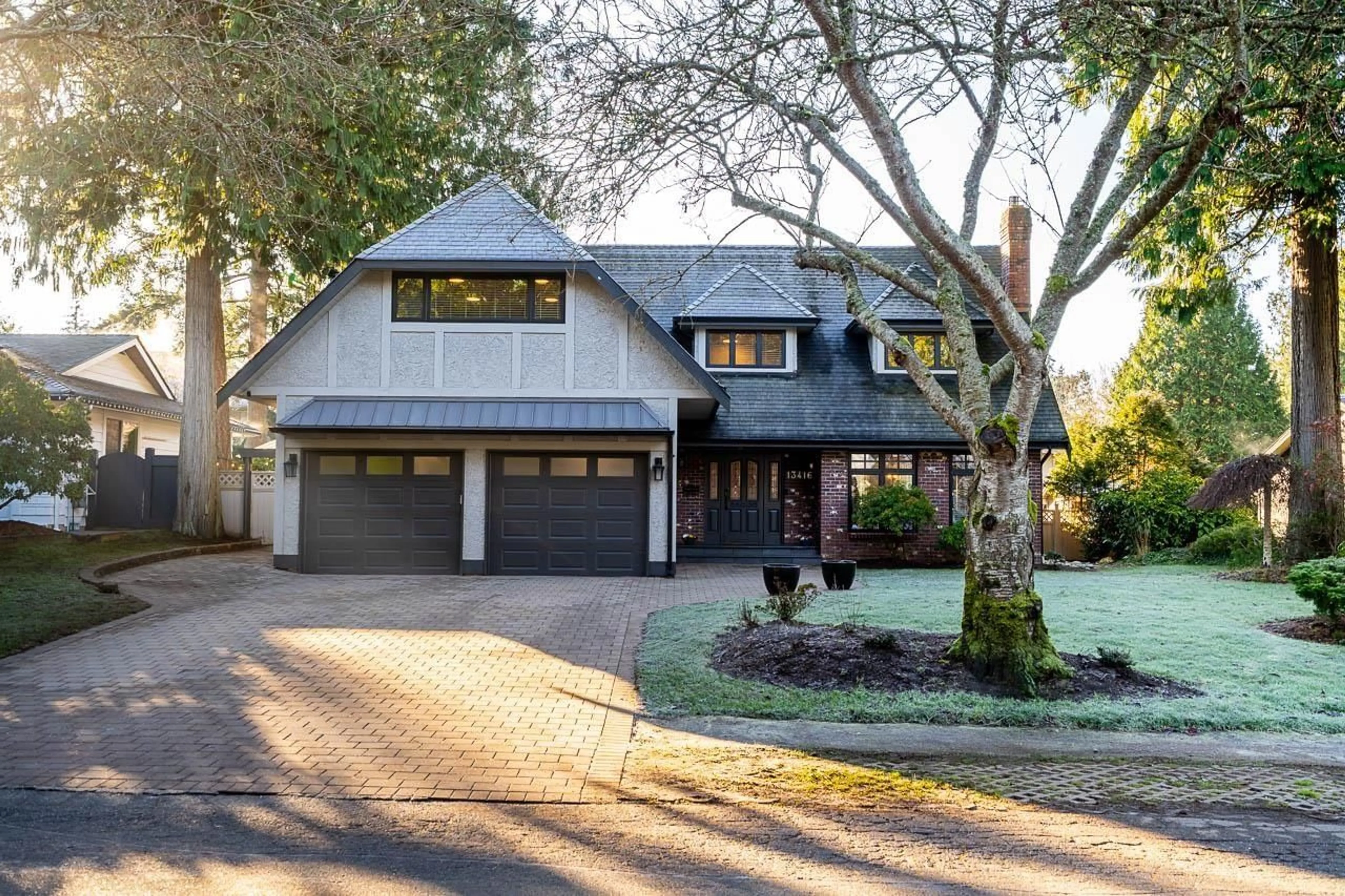 Home with brick exterior material, street for 13416 17 AVENUE, Surrey British Columbia V4A6M8