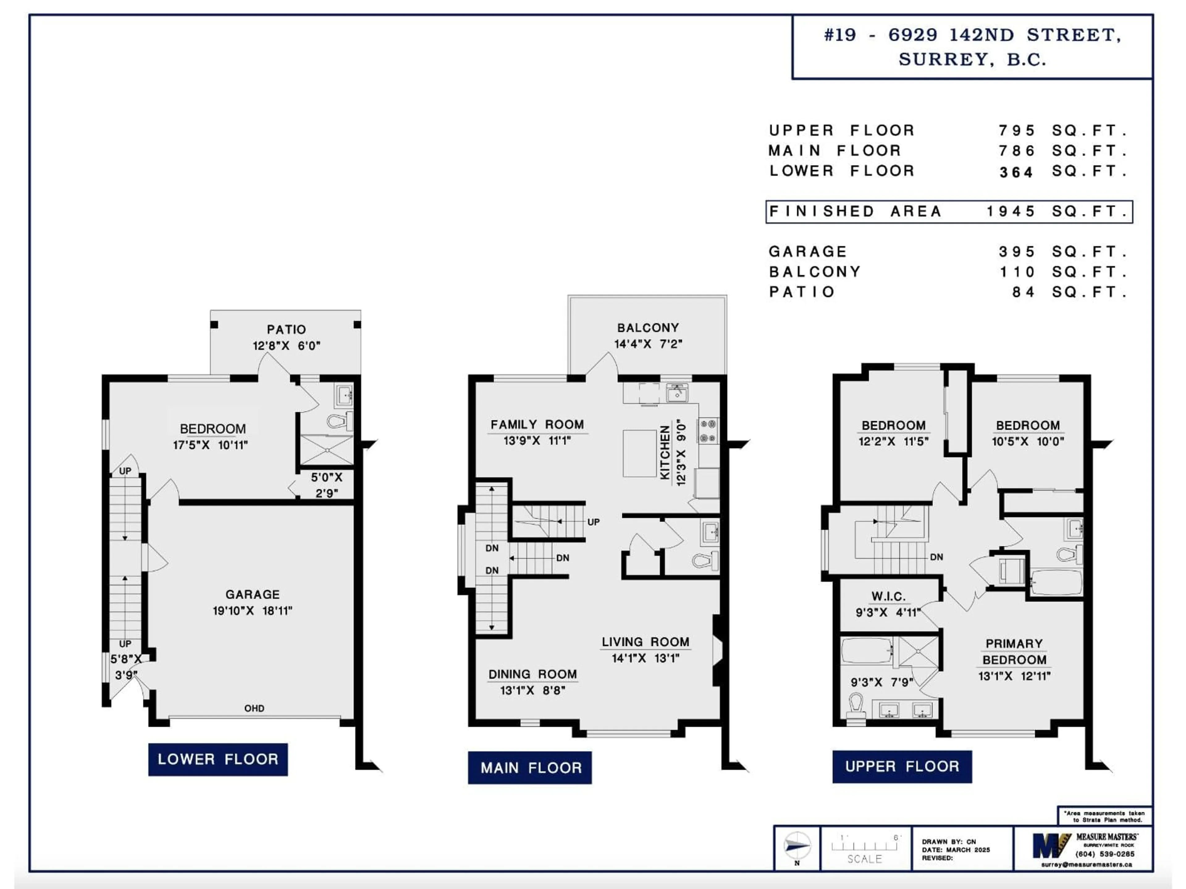 Floor plan for 19 - 6929 142 STREET, Surrey British Columbia V3W5N1