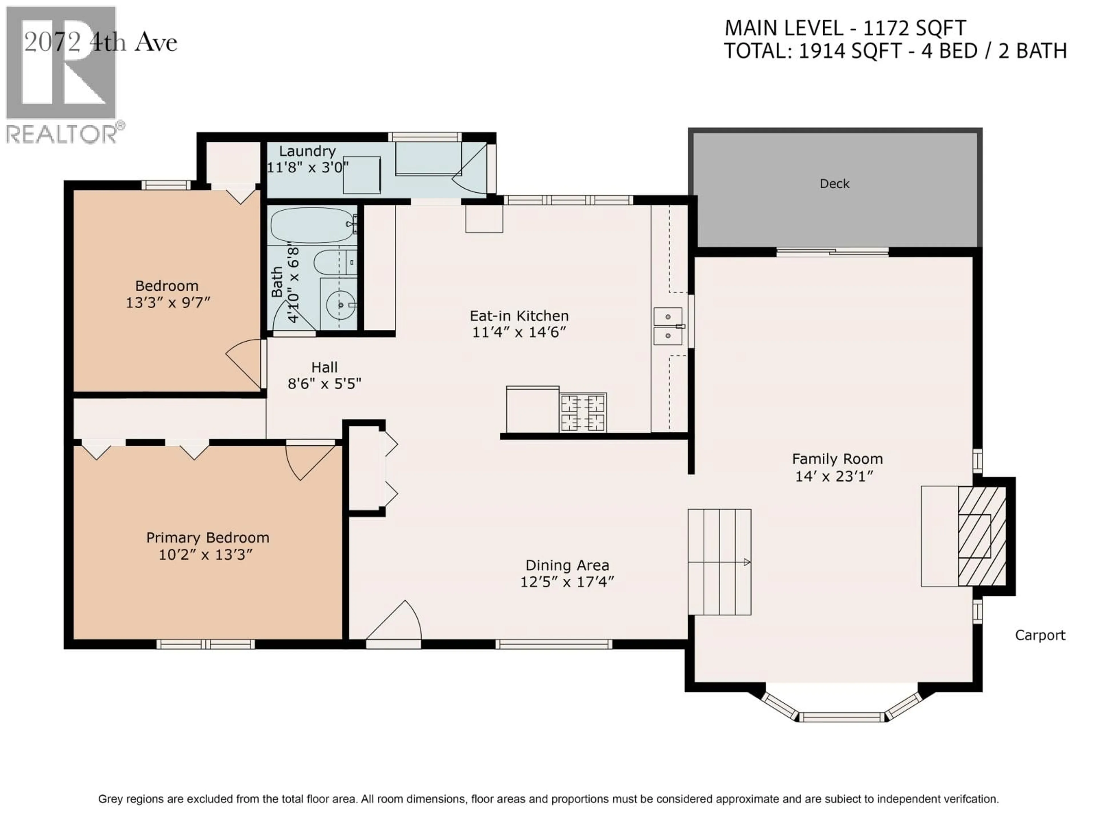 Floor plan for 2072 4TH AVENUE, Prince George British Columbia V2M1H9