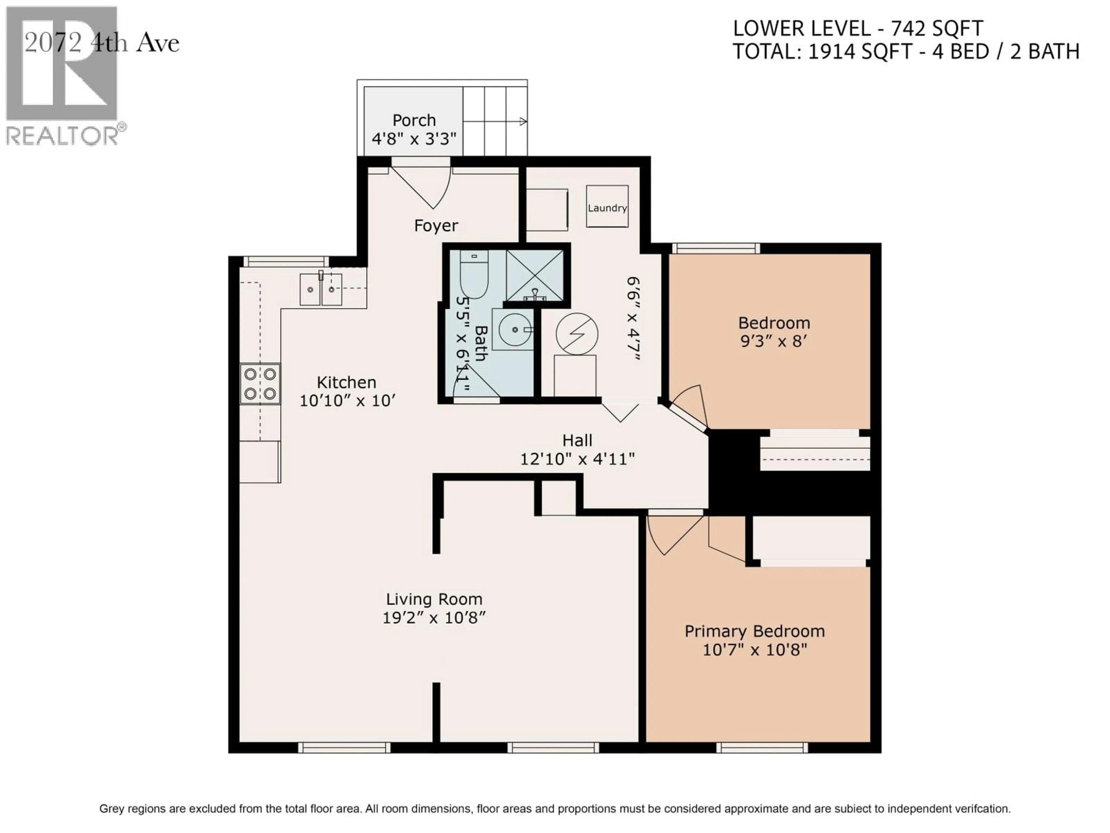 Floor plan for 2072 4TH AVENUE, Prince George British Columbia V2M1H9