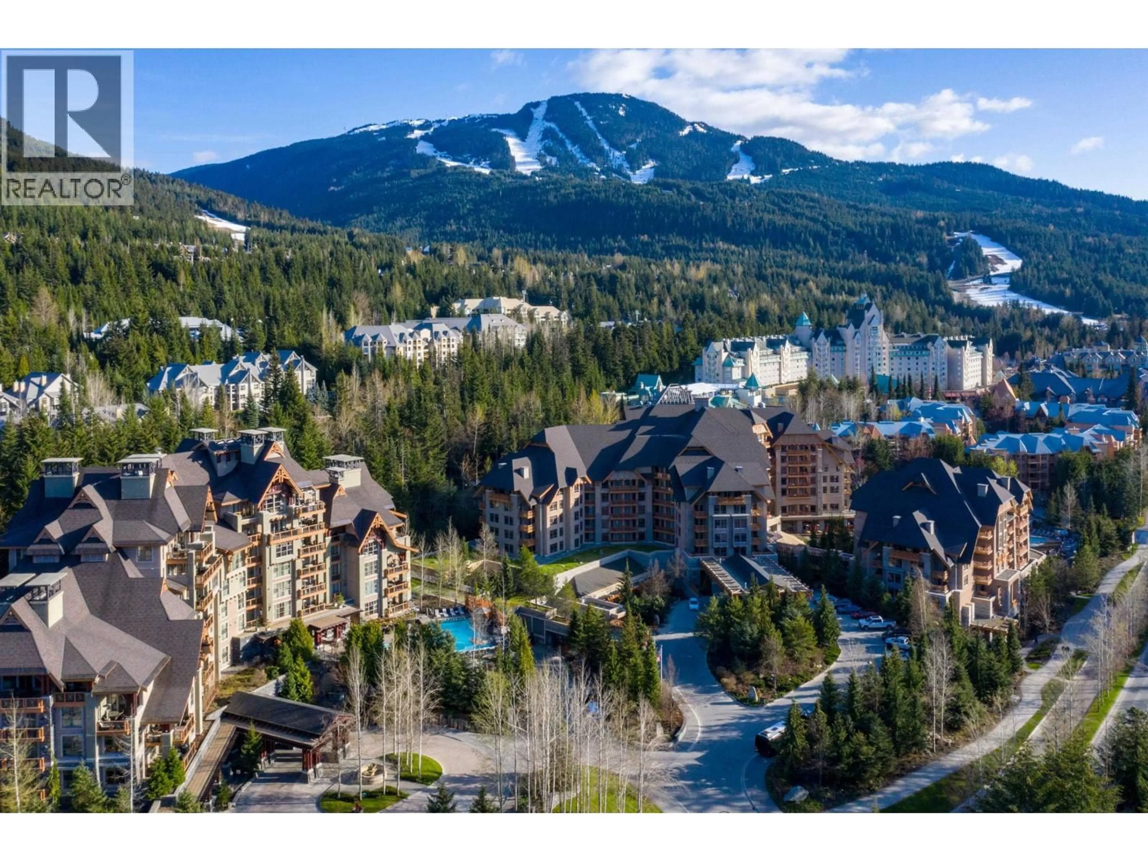 A pic from outside/outdoor area/front of a property/back of a property/a pic from drone, mountain view for 52 - 4617 BLACKCOMB WAY, Whistler British Columbia V8E0Y4