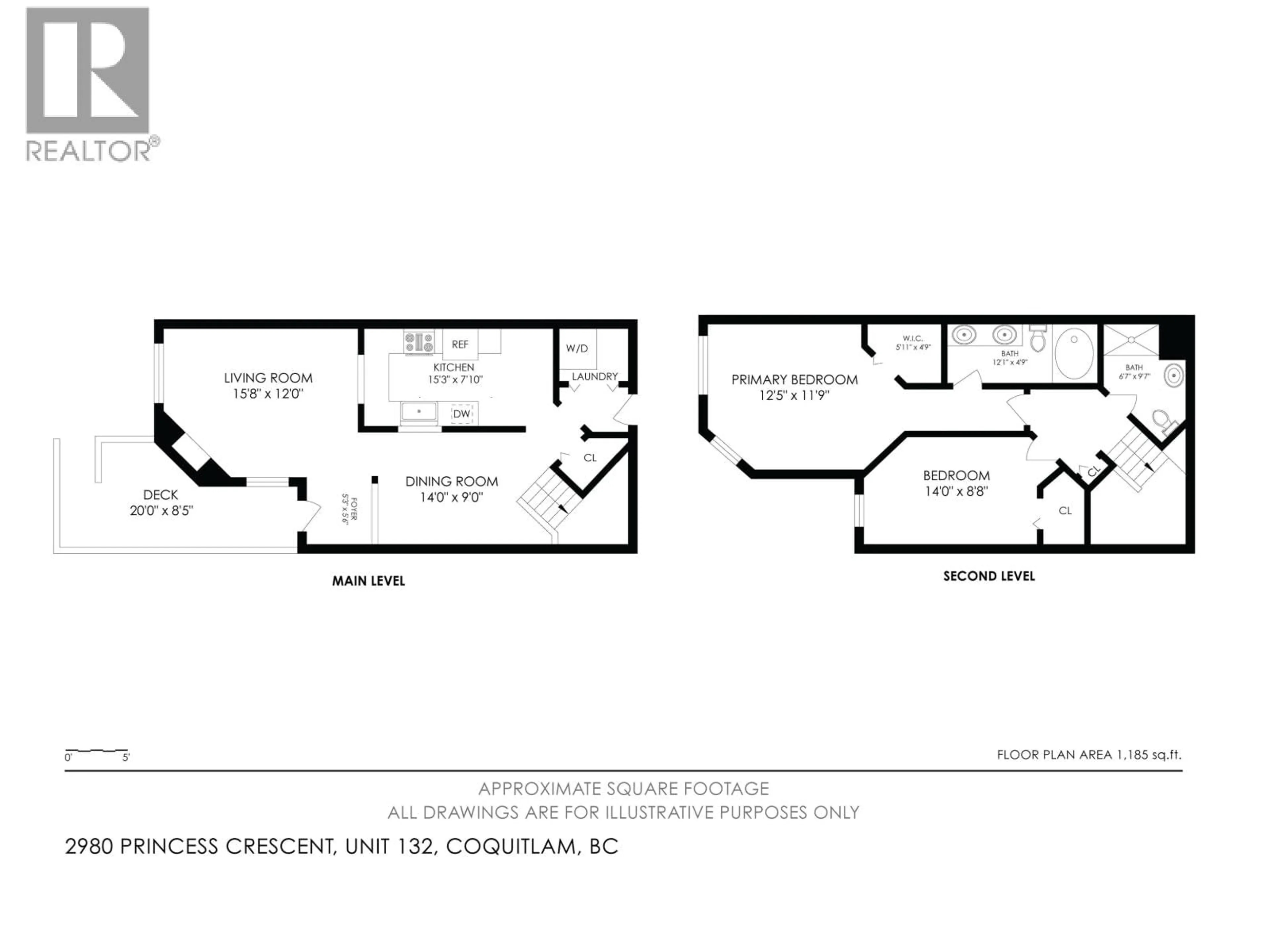 Floor plan for 132 - 2980 PRINCESS CRESCENT, Coquitlam British Columbia V3B7R4