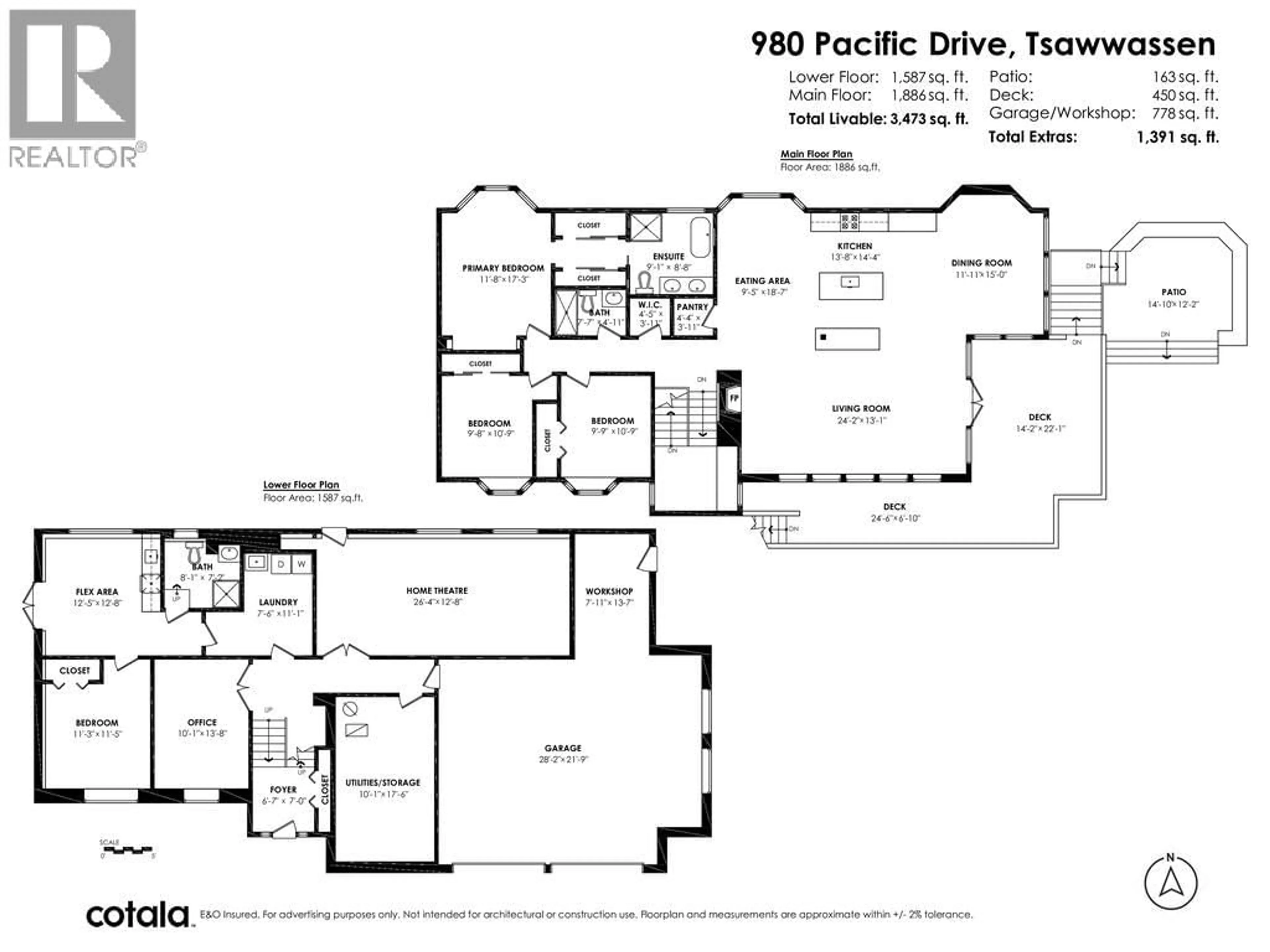 Floor plan for 980 PACIFIC DRIVE, Delta British Columbia V4M2K4