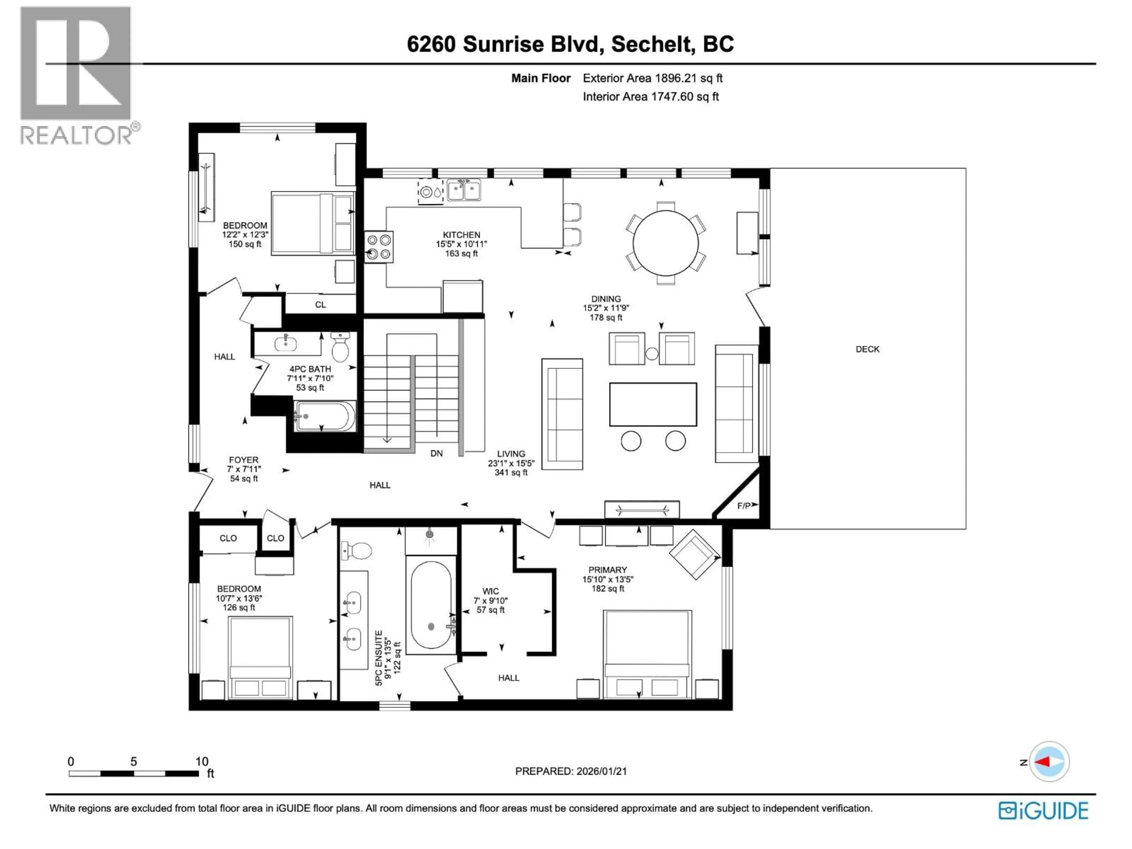 Floor plan for 6260 SUNRISE BOULEVARD, Sechelt British Columbia V7Z0R5