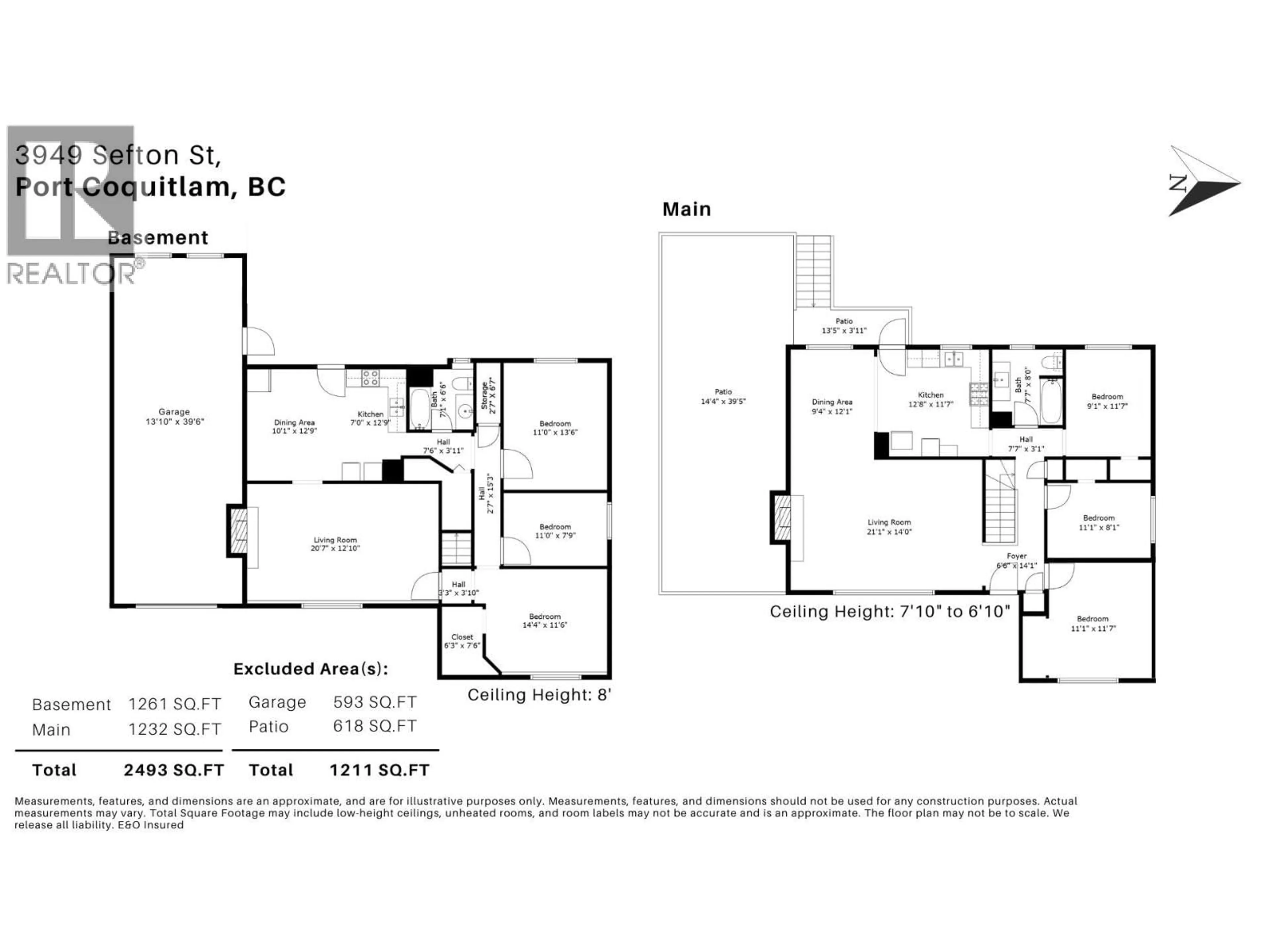 Floor plan for 3949 SEFTON STREET, Port Coquitlam British Columbia V3B3S2
