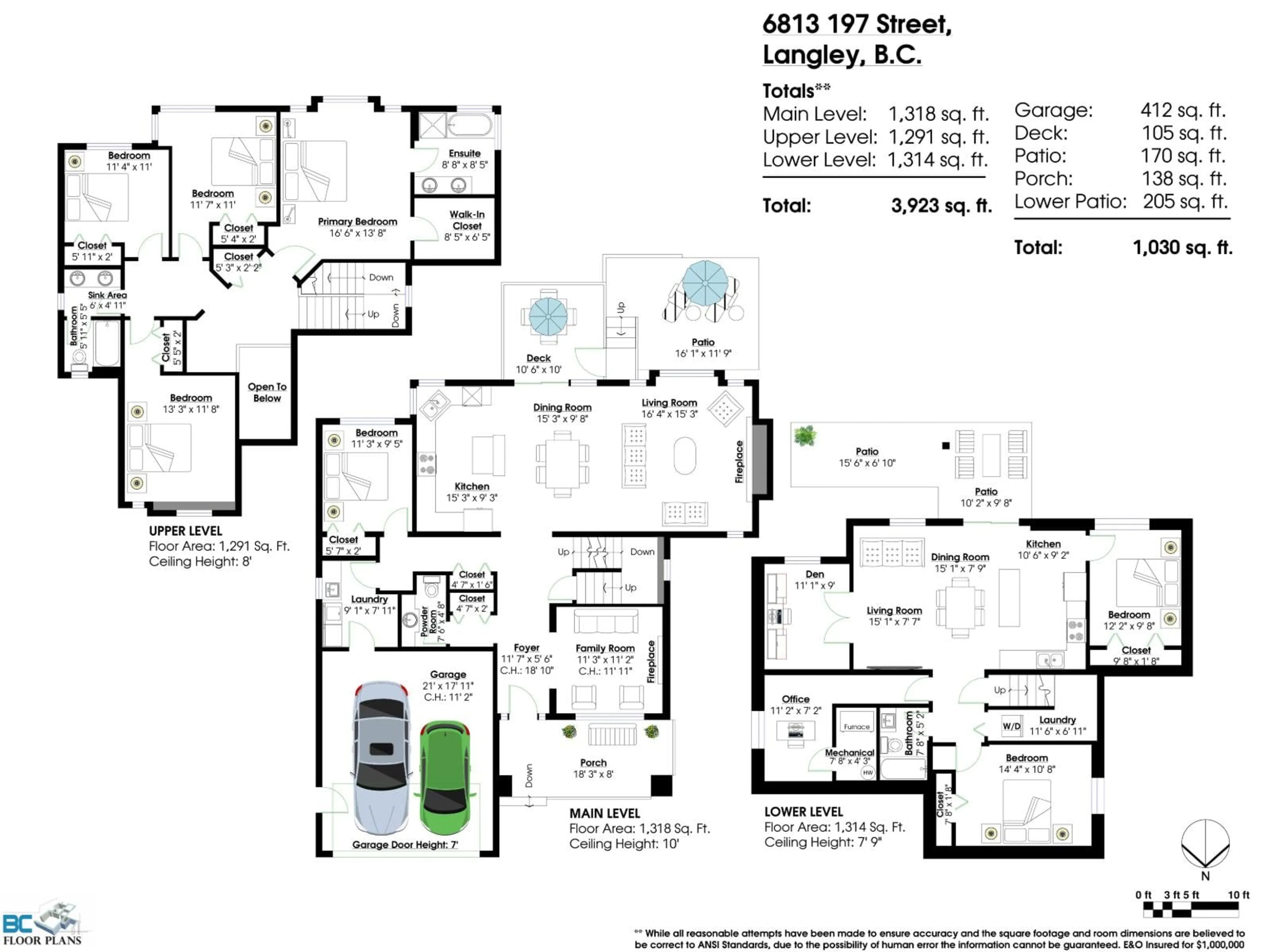 Floor plan for 6813 197 STREET, Langley British Columbia V2Y3H1