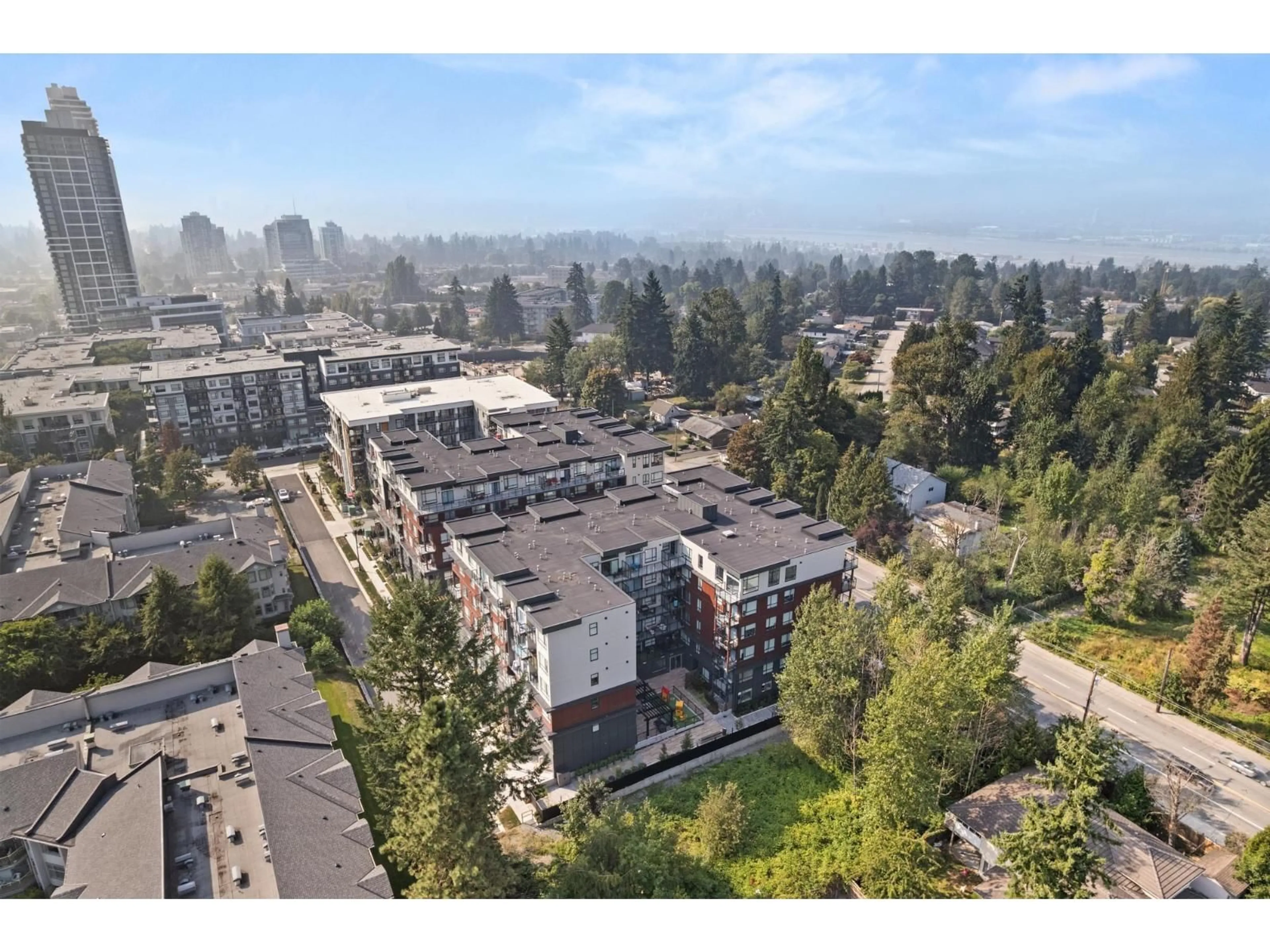 A pic from outside/outdoor area/front of a property/back of a property/a pic from drone, city buildings view from balcony for 107 - 13858 108 AVENUE, Surrey British Columbia V3T0T8