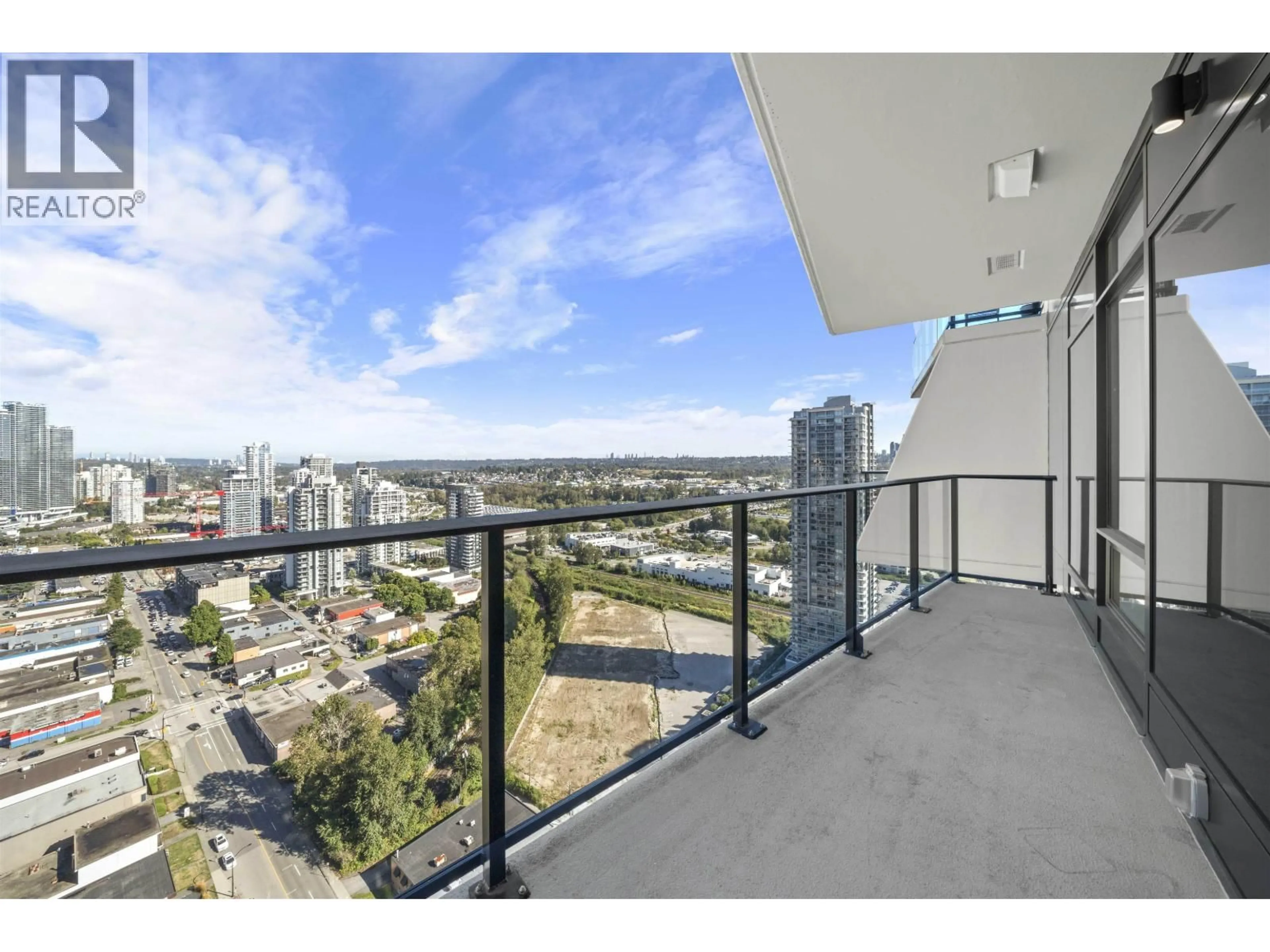 Balcony in the apartment, city buildings view from balcony for 3108 - 2181 MADISON AVENUE, Burnaby British Columbia V5C0N4