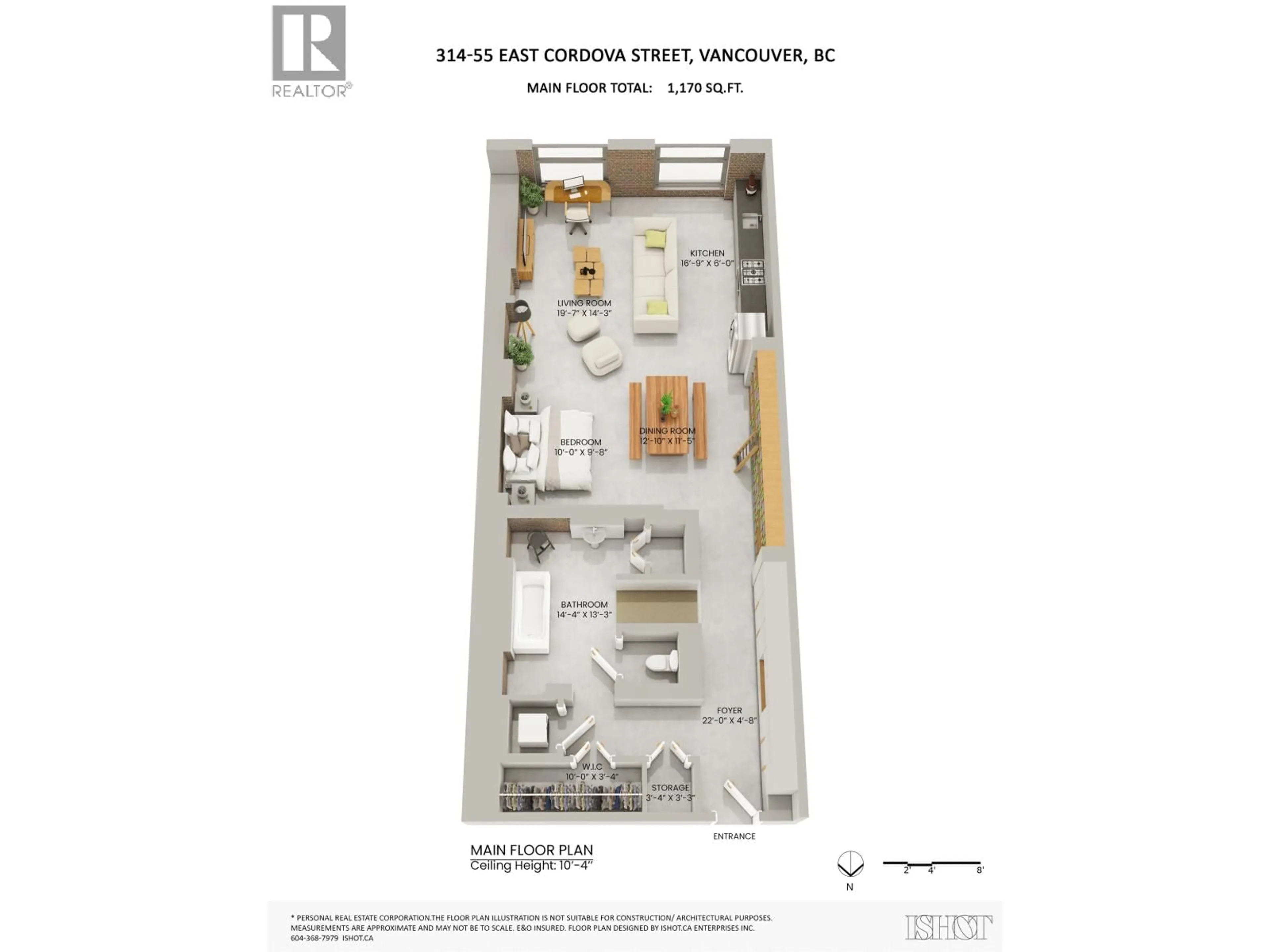 Floor plan for 314 - 55 CORDOVA STREET, Vancouver British Columbia V6A0A5