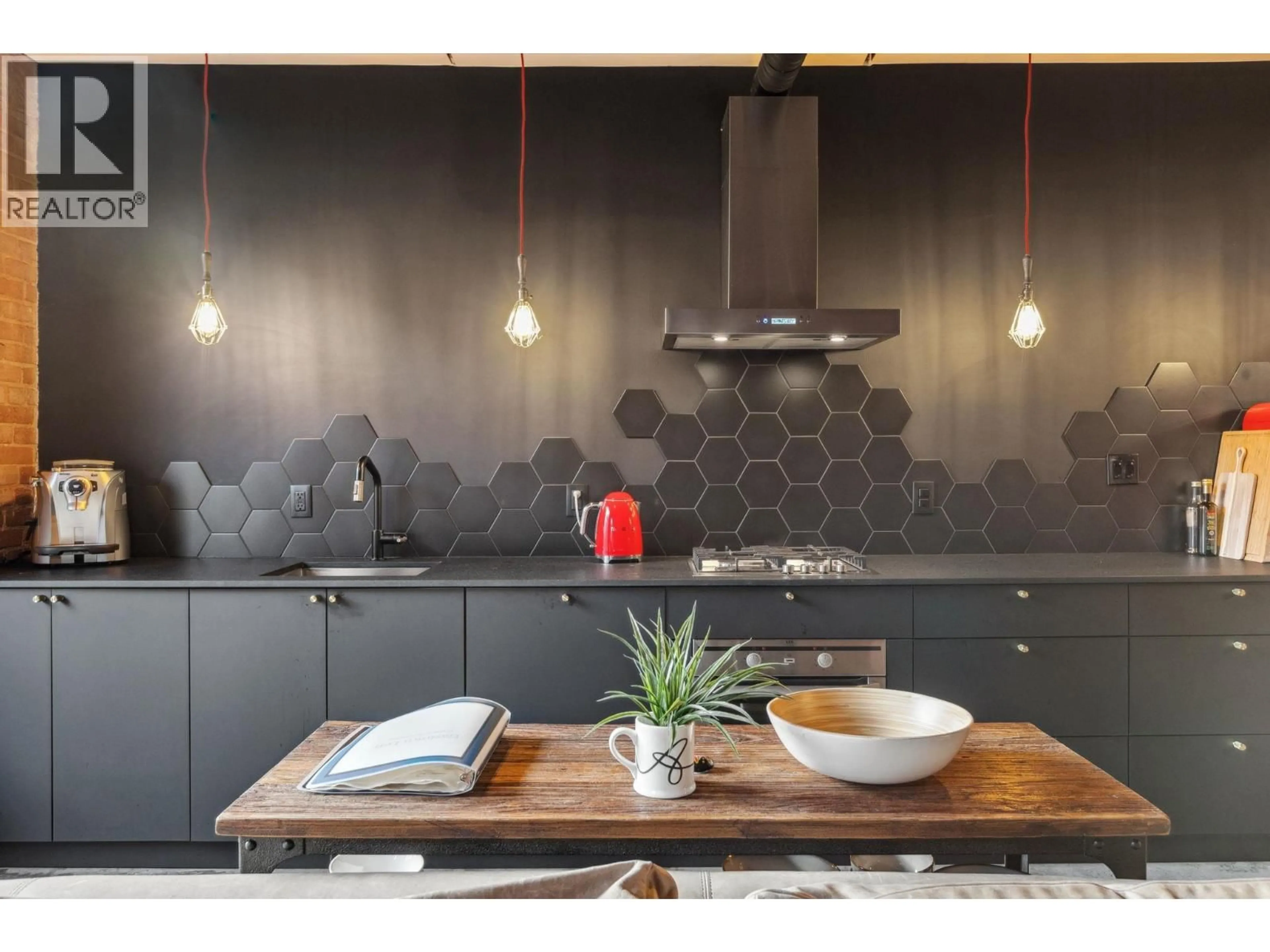 Contemporary kitchen, ceramic/tile floor for 314 - 55 CORDOVA STREET, Vancouver British Columbia V6A0A5