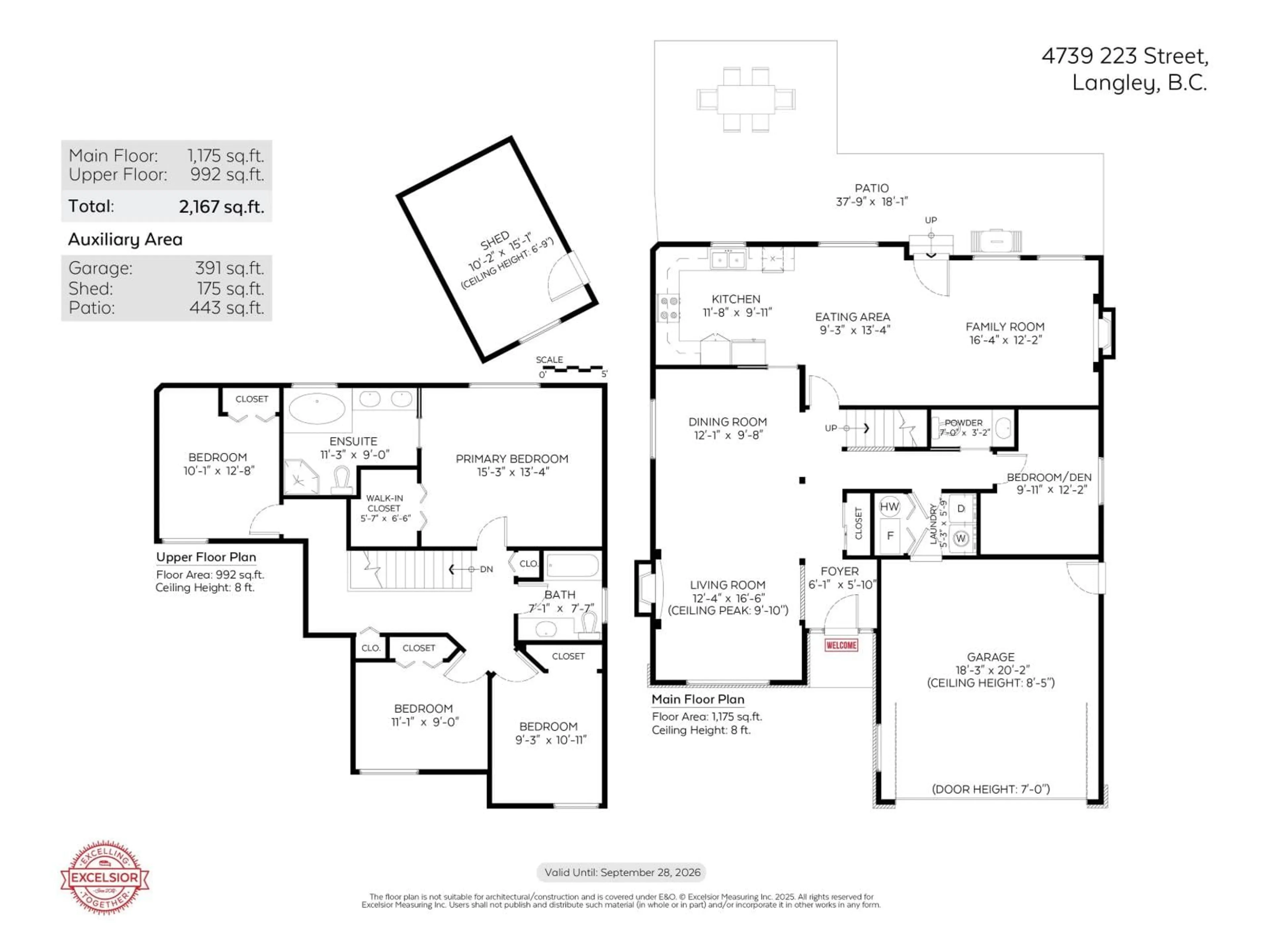 Floor plan for 4739 223 STREET, Langley British Columbia V2Z1M5