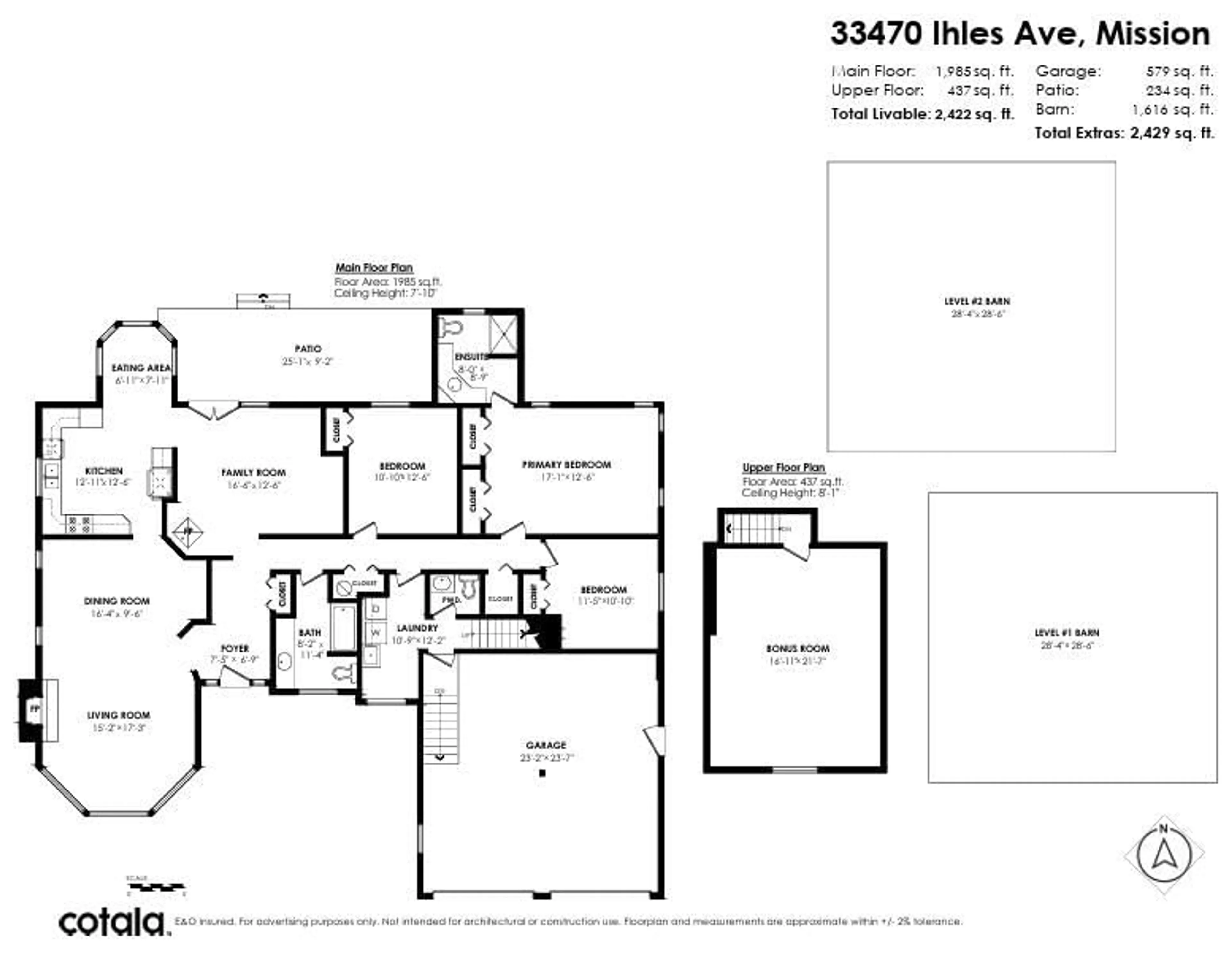 Floor plan for 33470 IHLES AVENUE, Mission British Columbia V2V6Y1