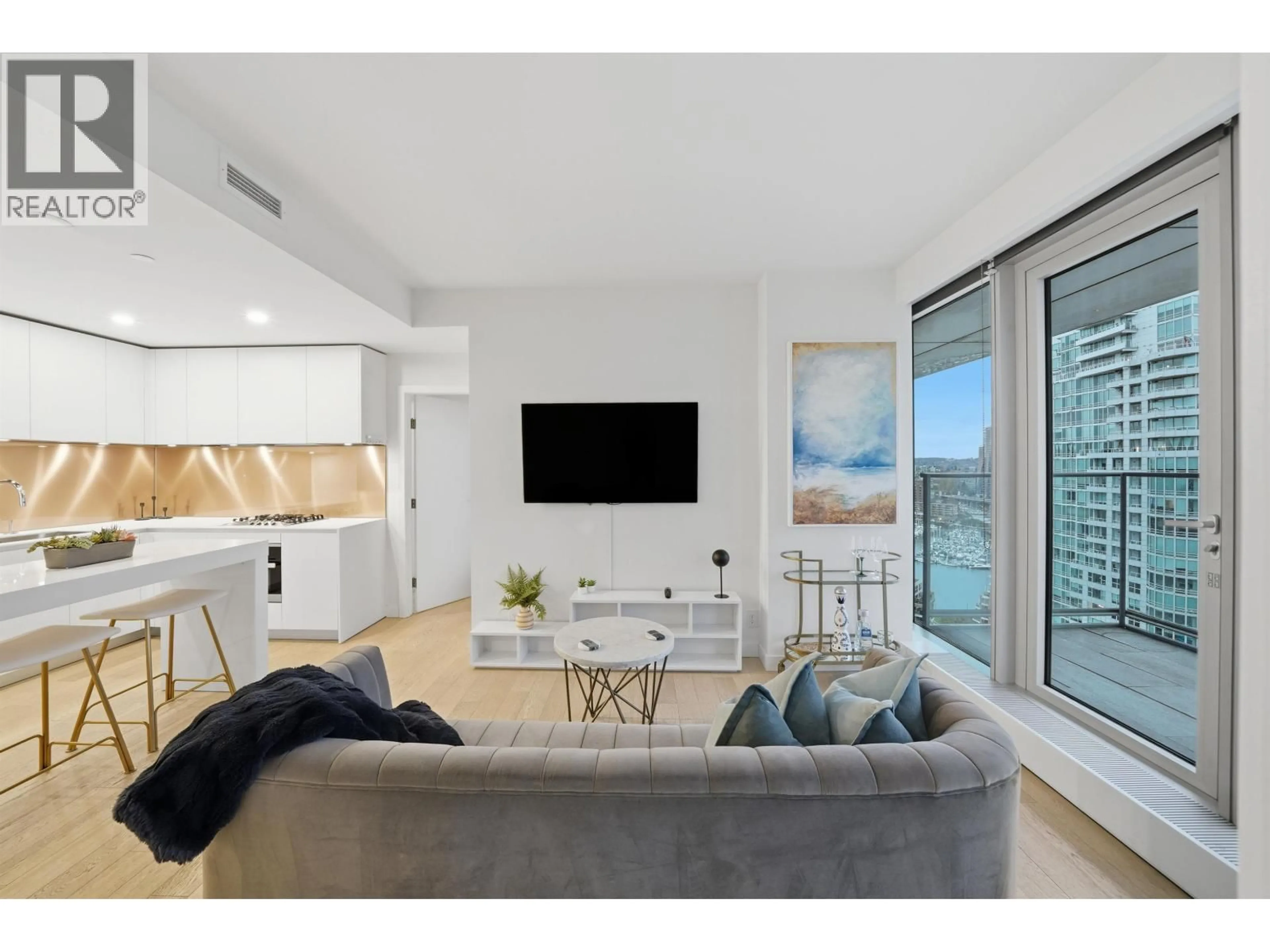 Living room with furniture, unknown for 2506 - 1480 HOWE STREET, Vancouver British Columbia V6Z0G5