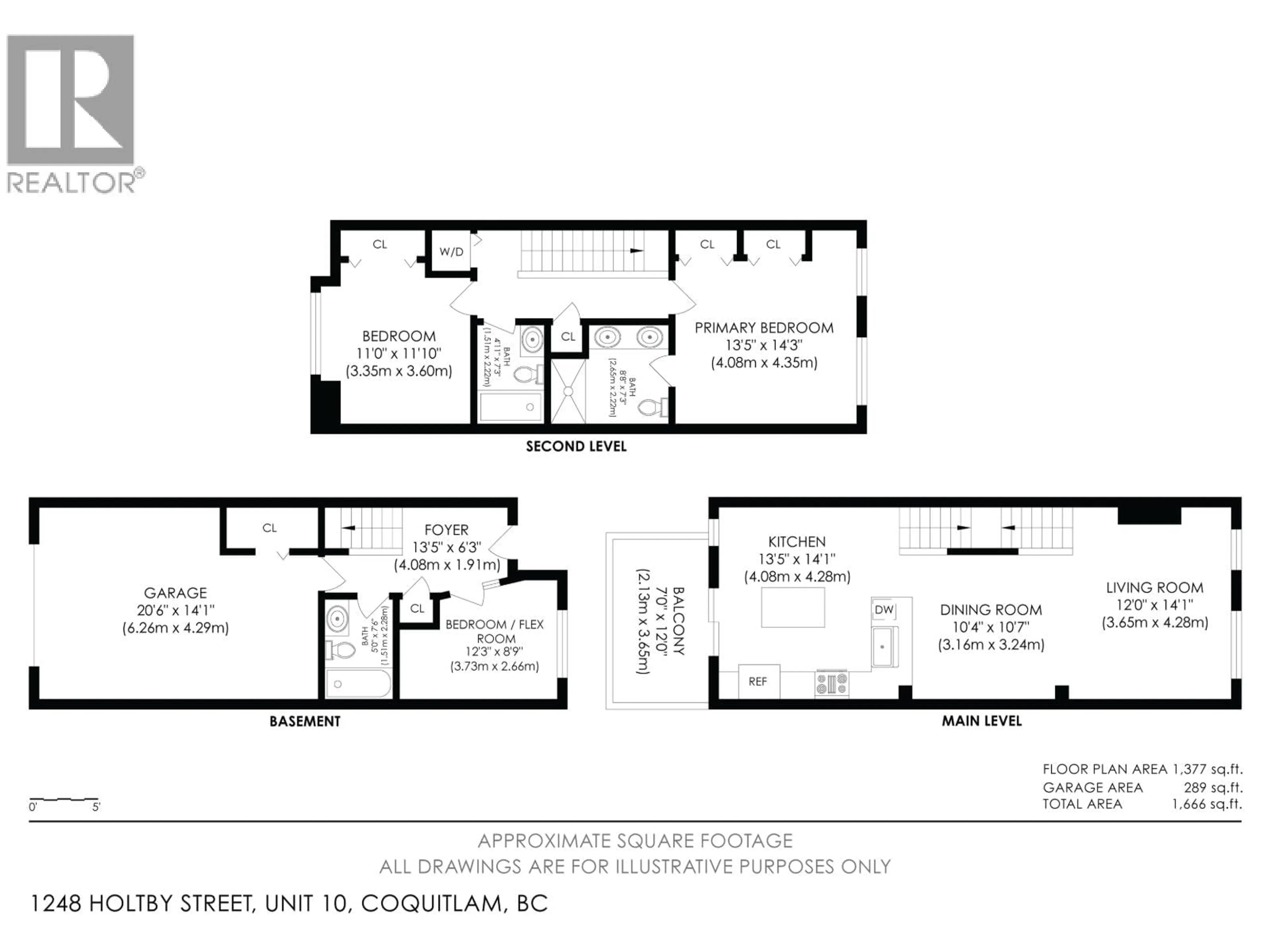 Floor plan for 10 - 1248 HOLTBY STREET, Coquitlam British Columbia V3B0E5