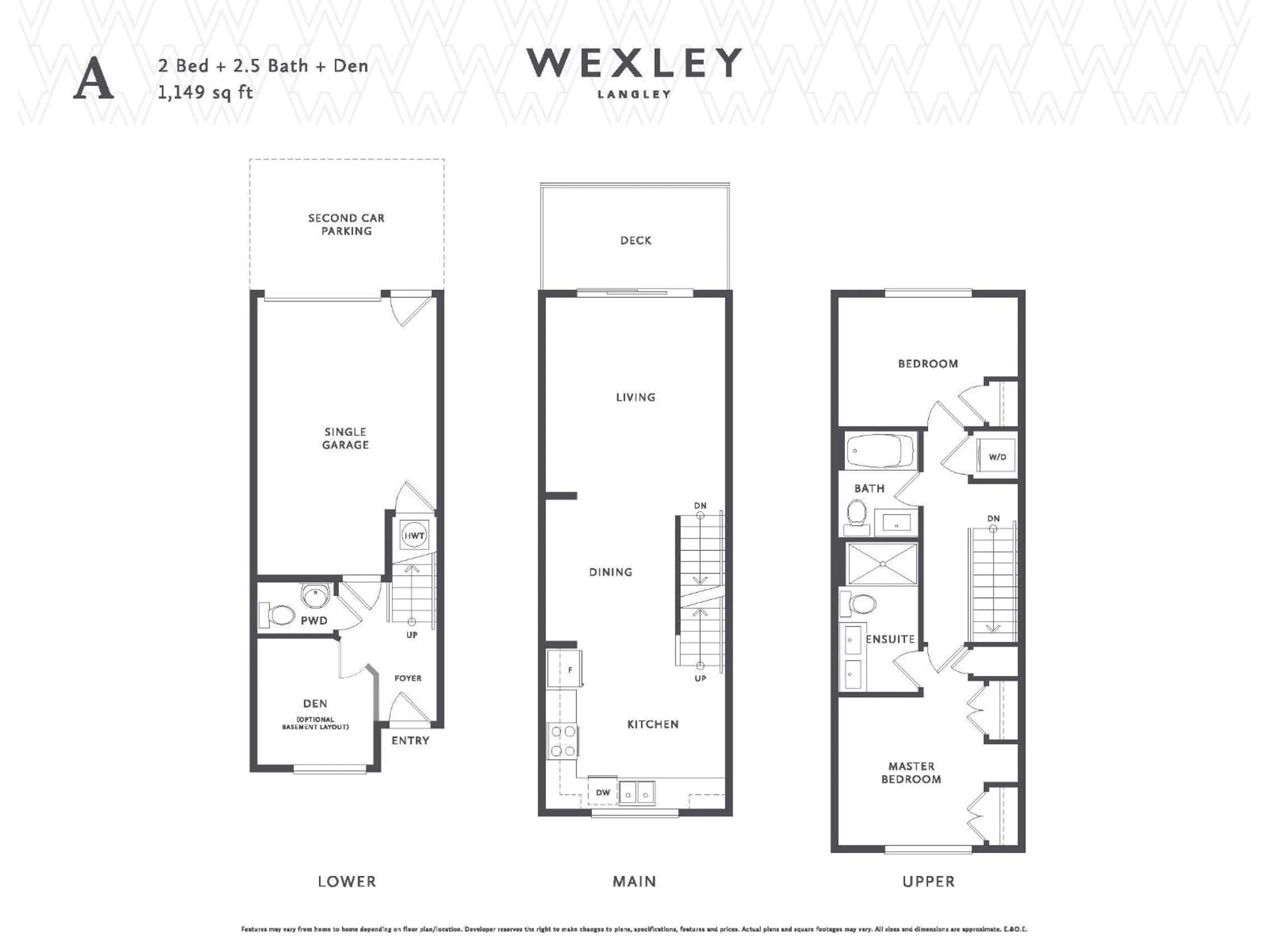 Floor plan for 5 - 20857 77A AVENUE, Langley British Columbia V2Y0W7