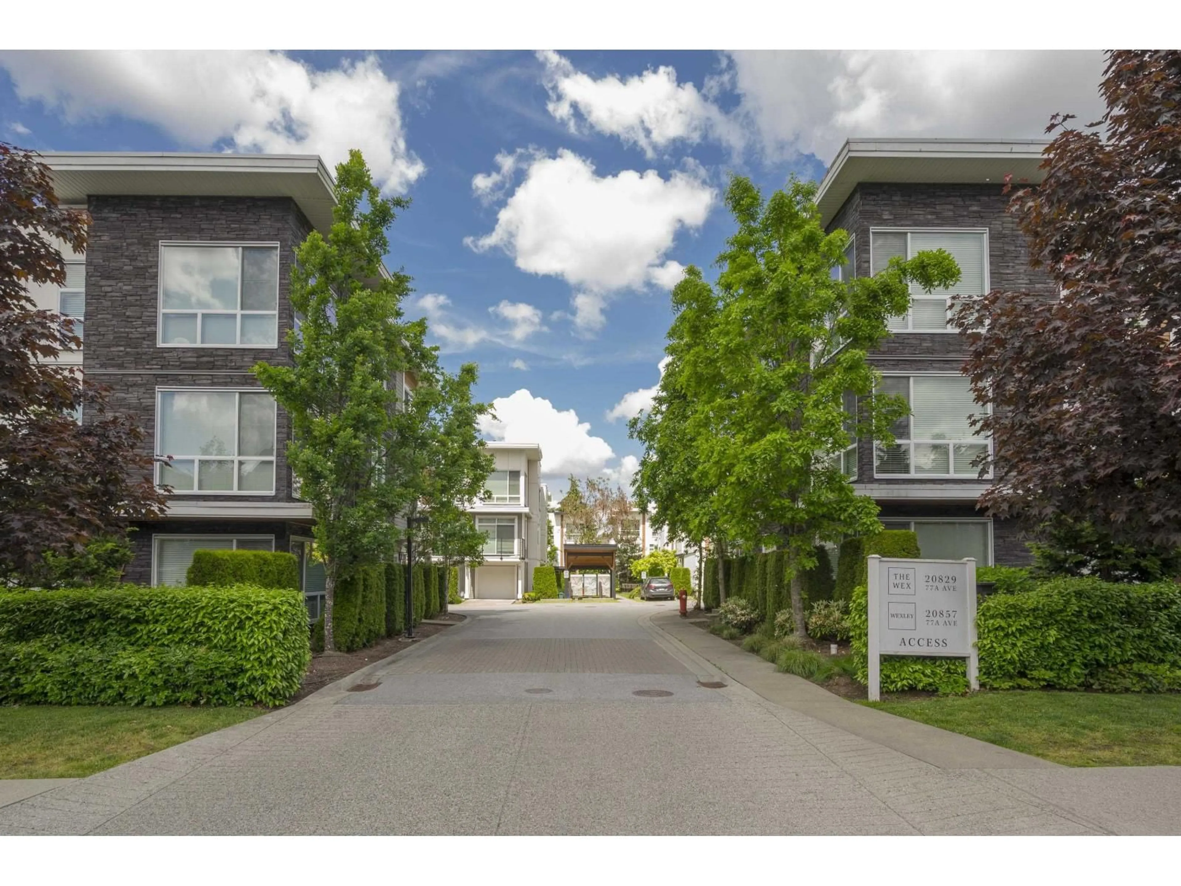 A pic from outside/outdoor area/front of a property/back of a property/a pic from drone, street for 5 - 20857 77A AVENUE, Langley British Columbia V2Y0W7